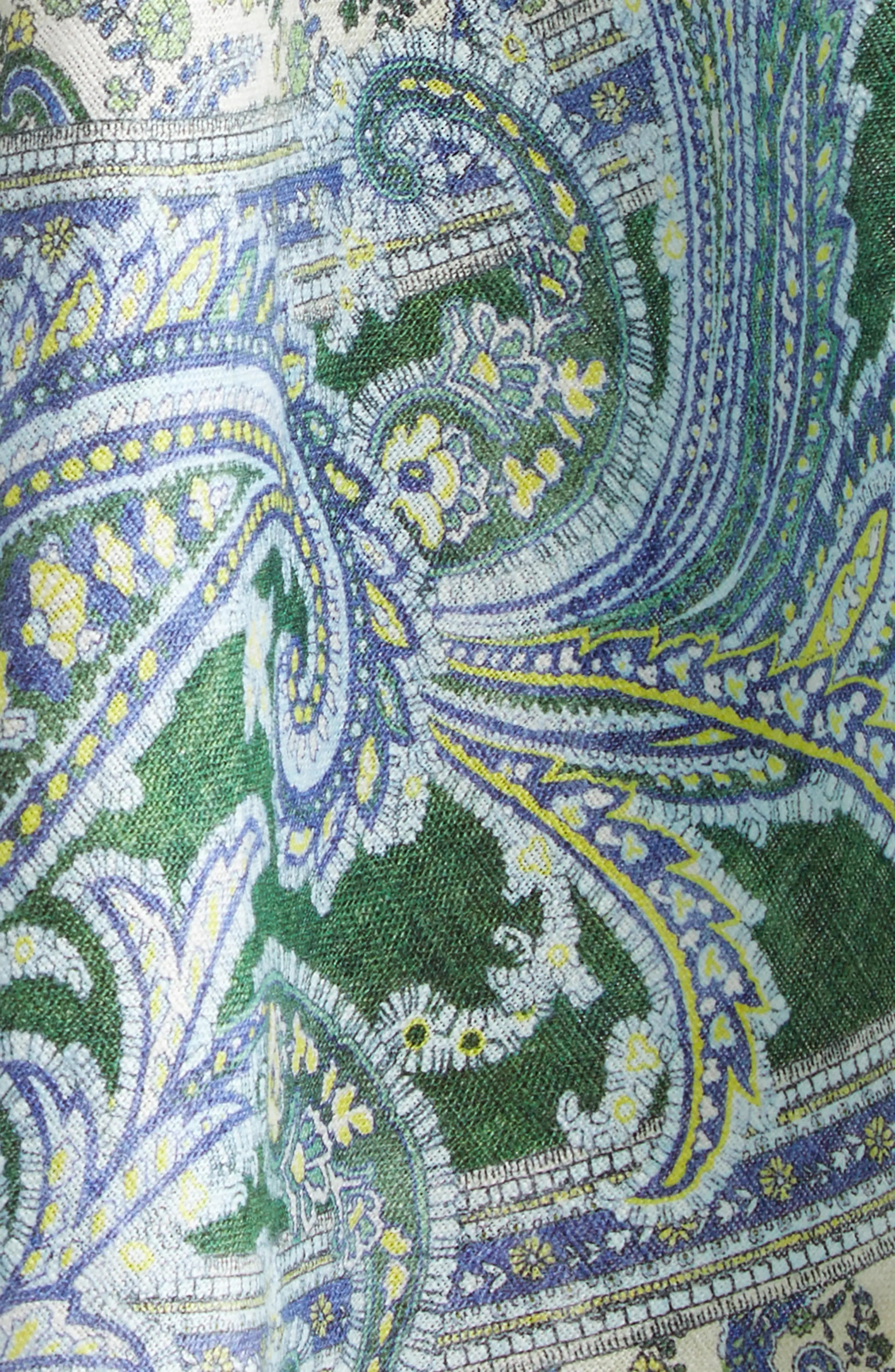 Ottie Paisley Print Linen Minidress - 6