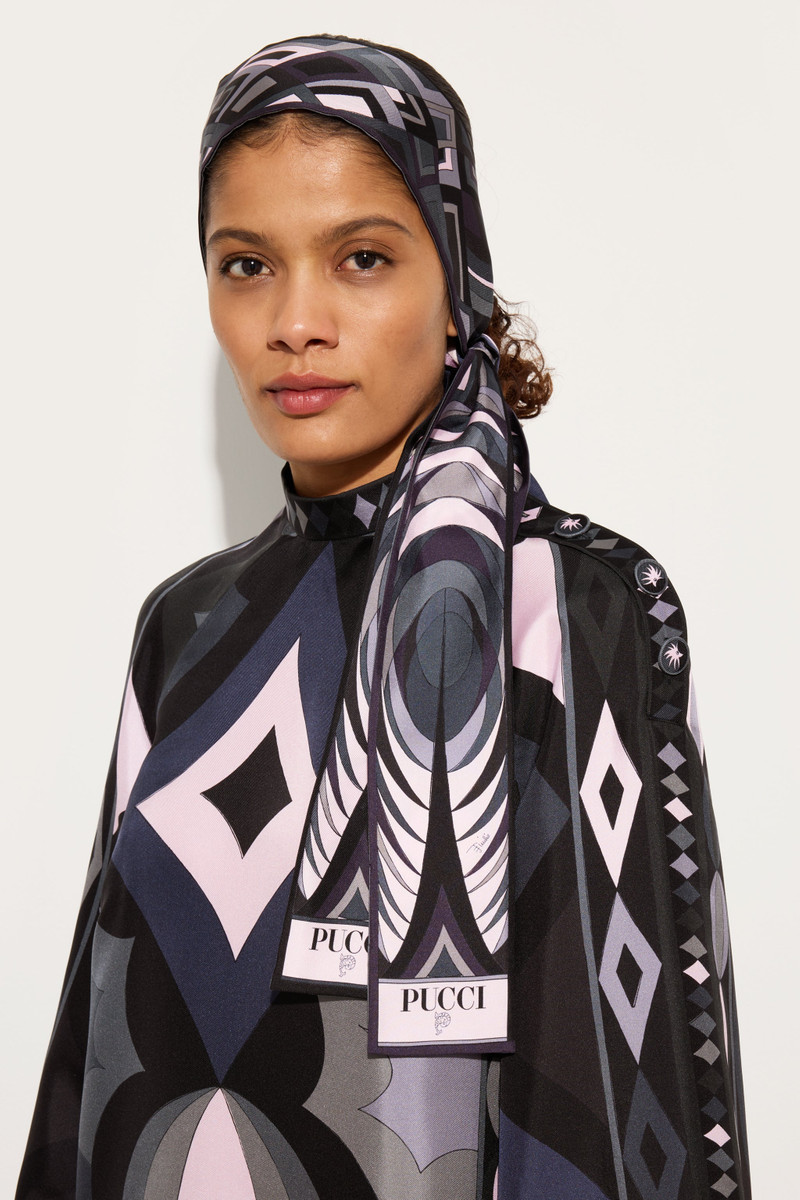 PUCCI VOLUTE AND COLLANE PRINT SILK TWILL SCARF outlook