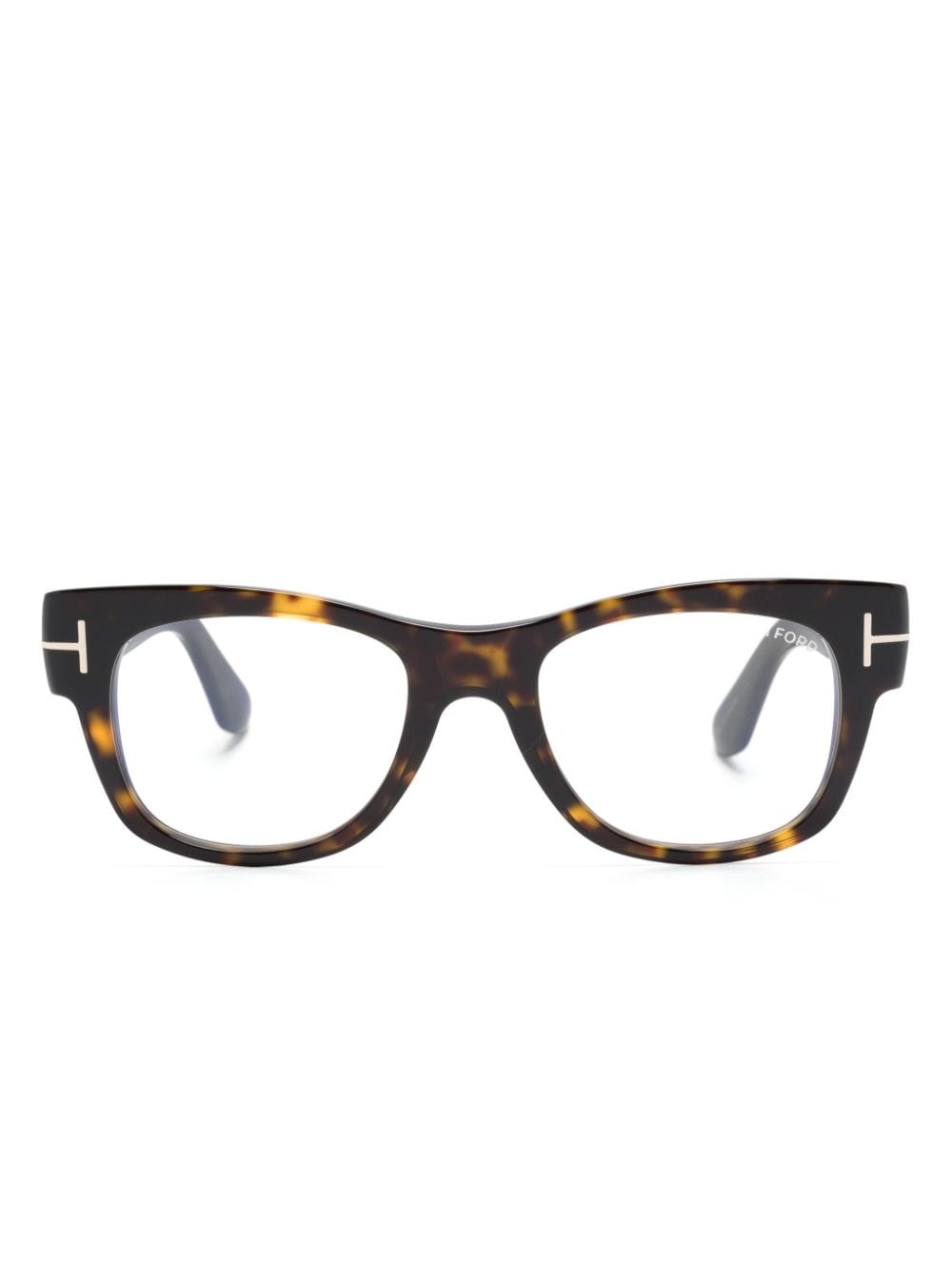 FT5040B tortoiseshell square-frame glasses - 1