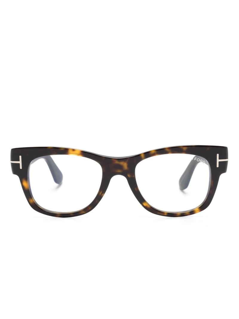 FT5040B tortoiseshell square-frame glasses 1