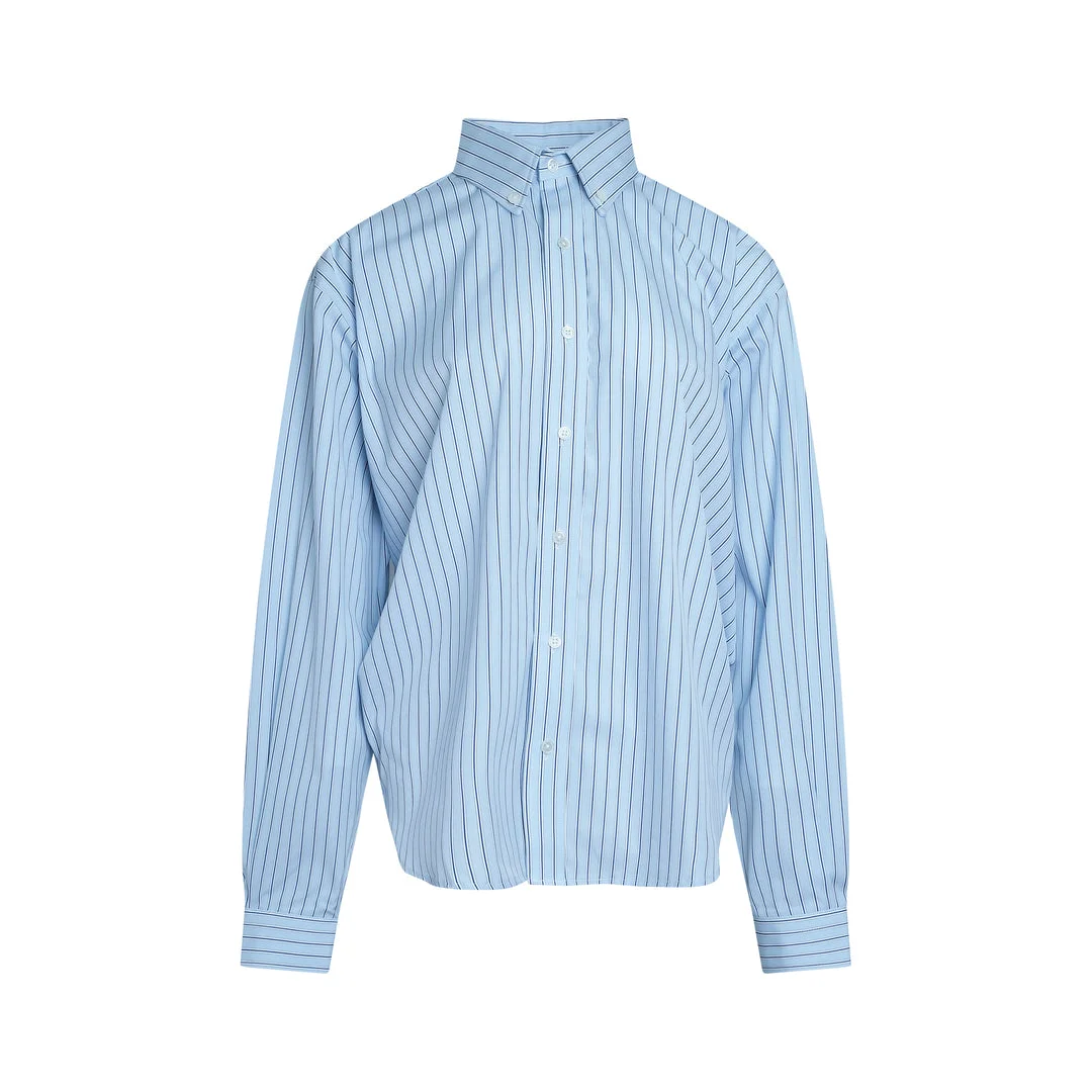 Belted Button Down Blouse - 1