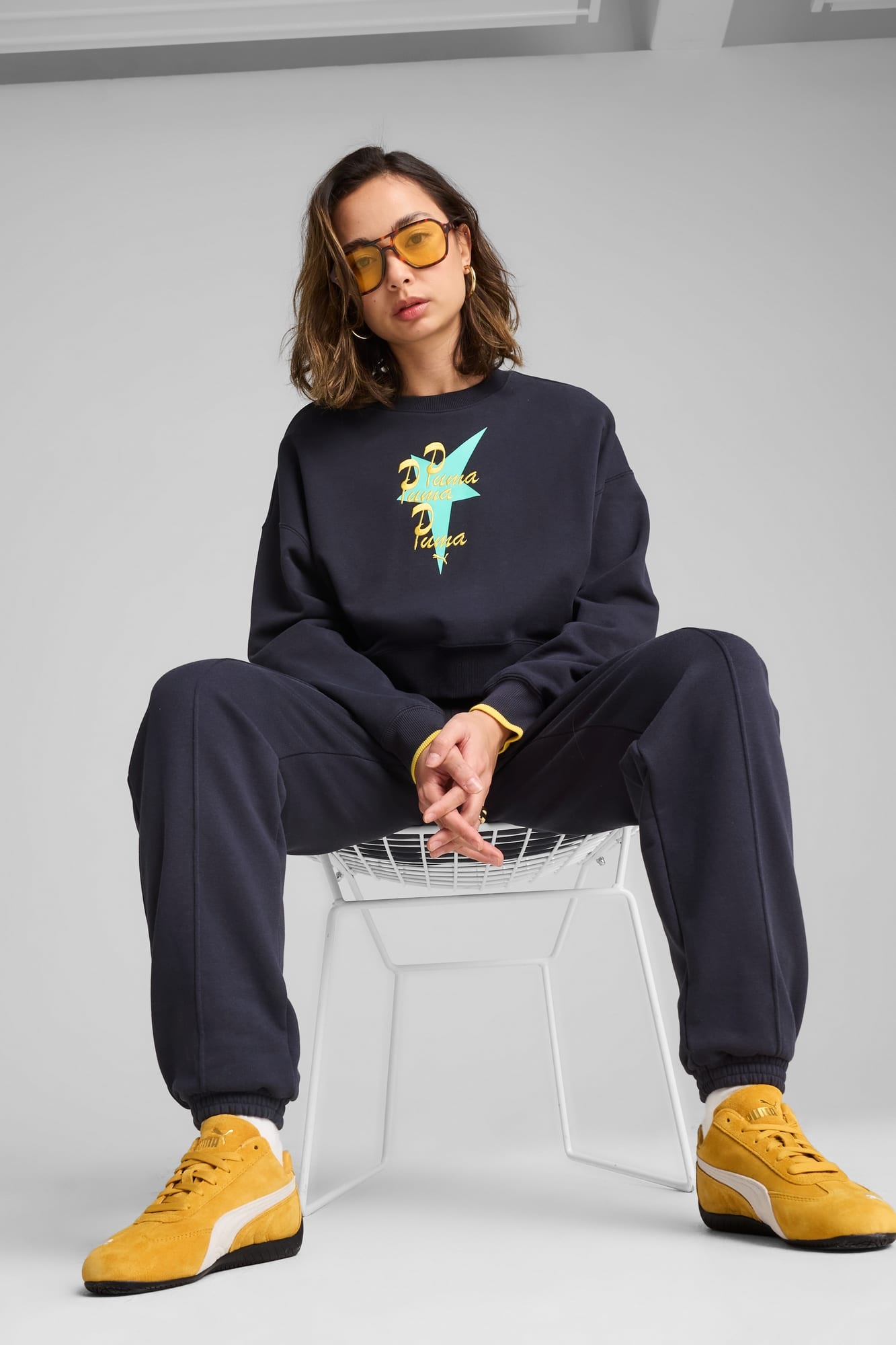 ROAD TO UNITY Women's Oversized Crew Sweatshirt - 5