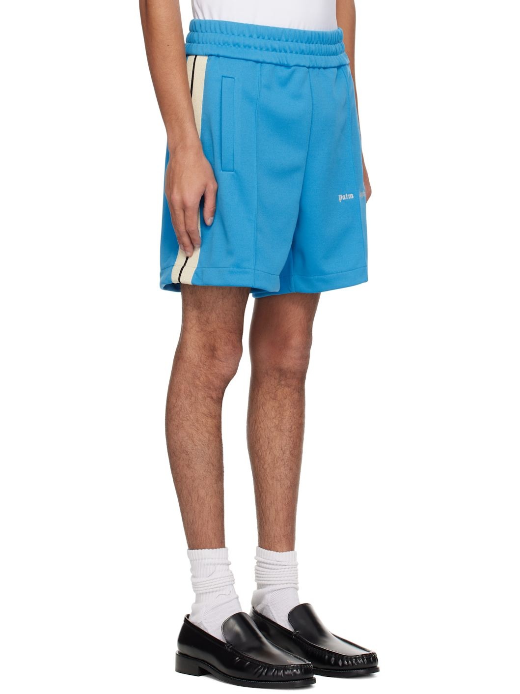 Blue Classic Logo Track Shorts - 2