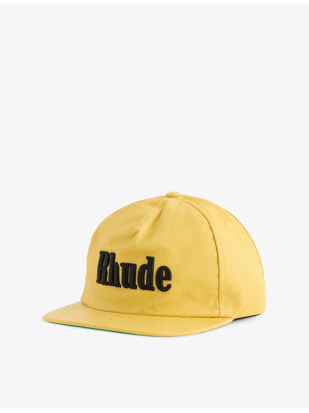 Logo-Embroidered Leather Cap - 1