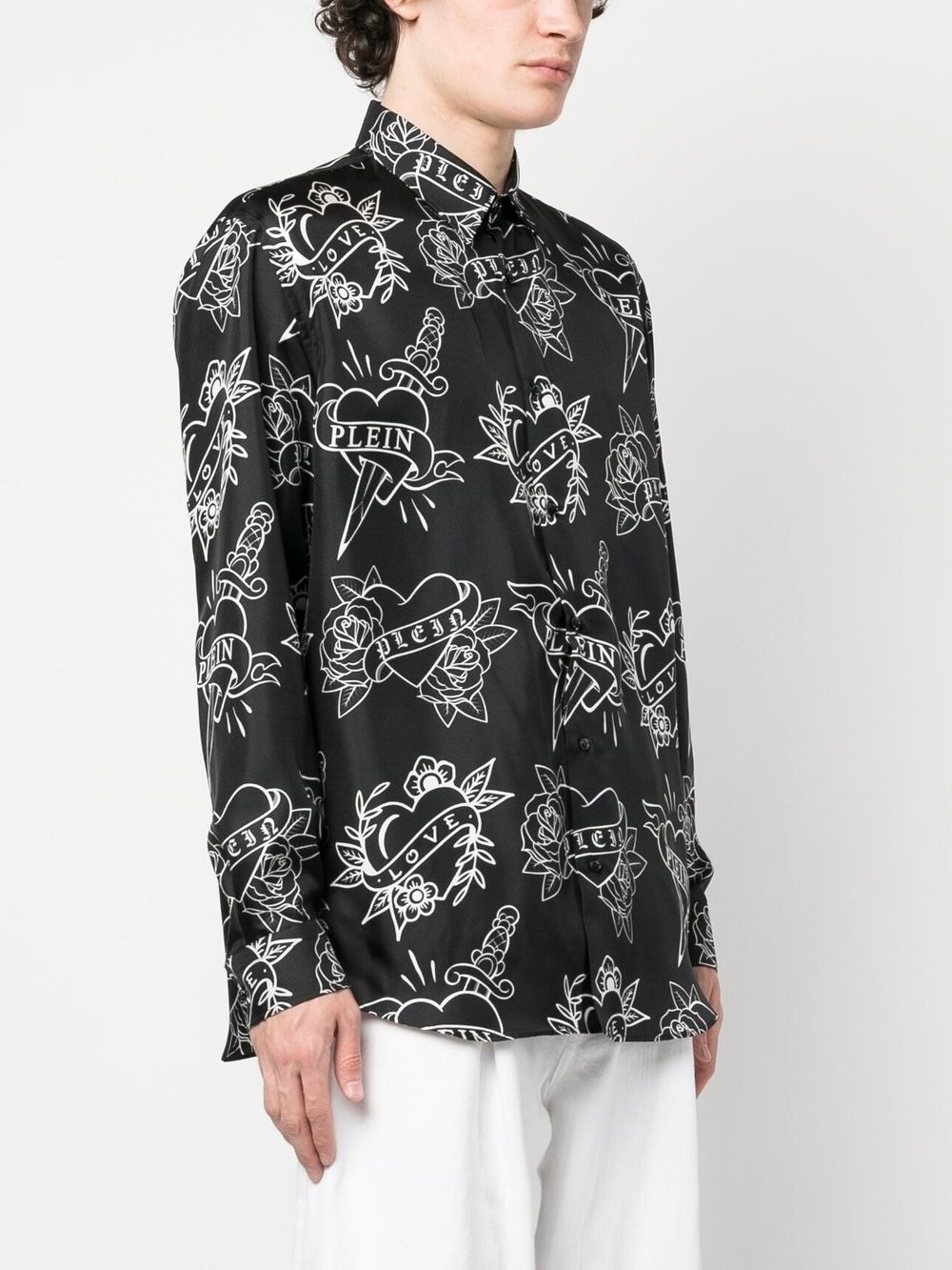 logo-print shirt - 3