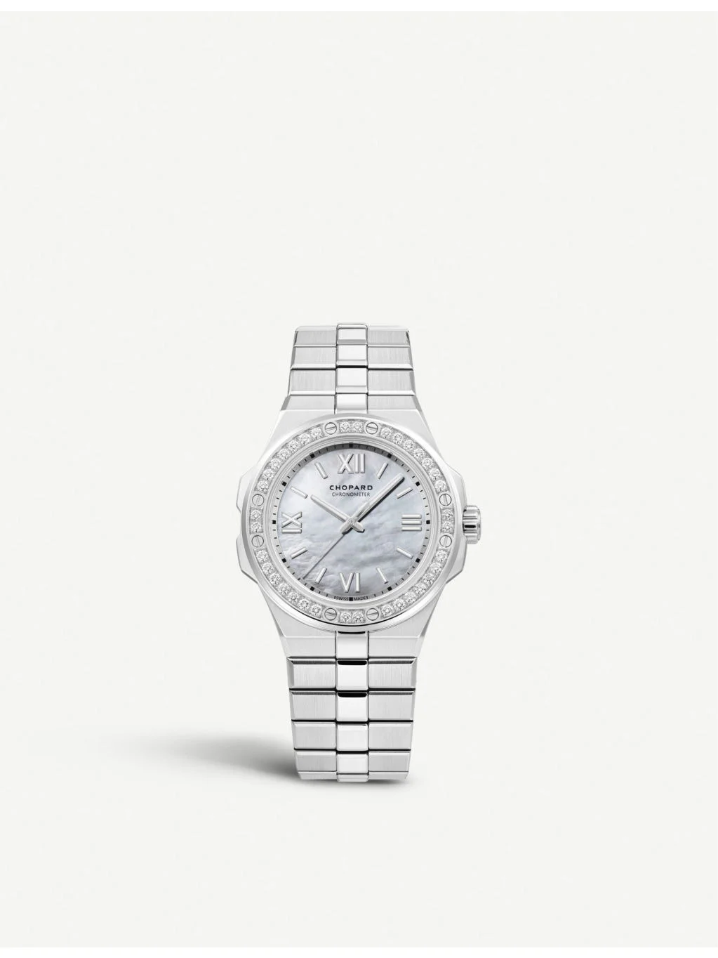 298601-3002 Alpine Eagle automatic Lucent steel A223 and diamond watch - 1