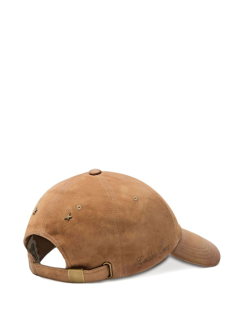 Golden Goose stud suede cap outlook