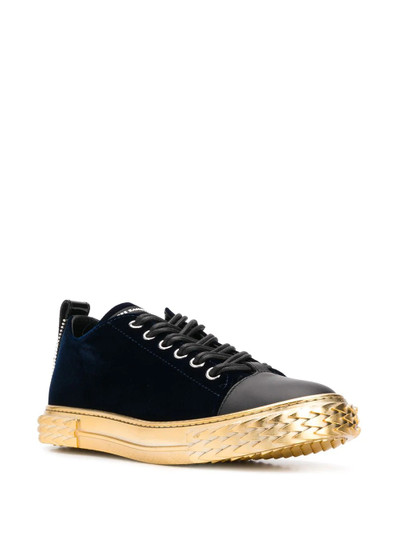 Giuseppe Zanotti metallic sole sneakers outlook