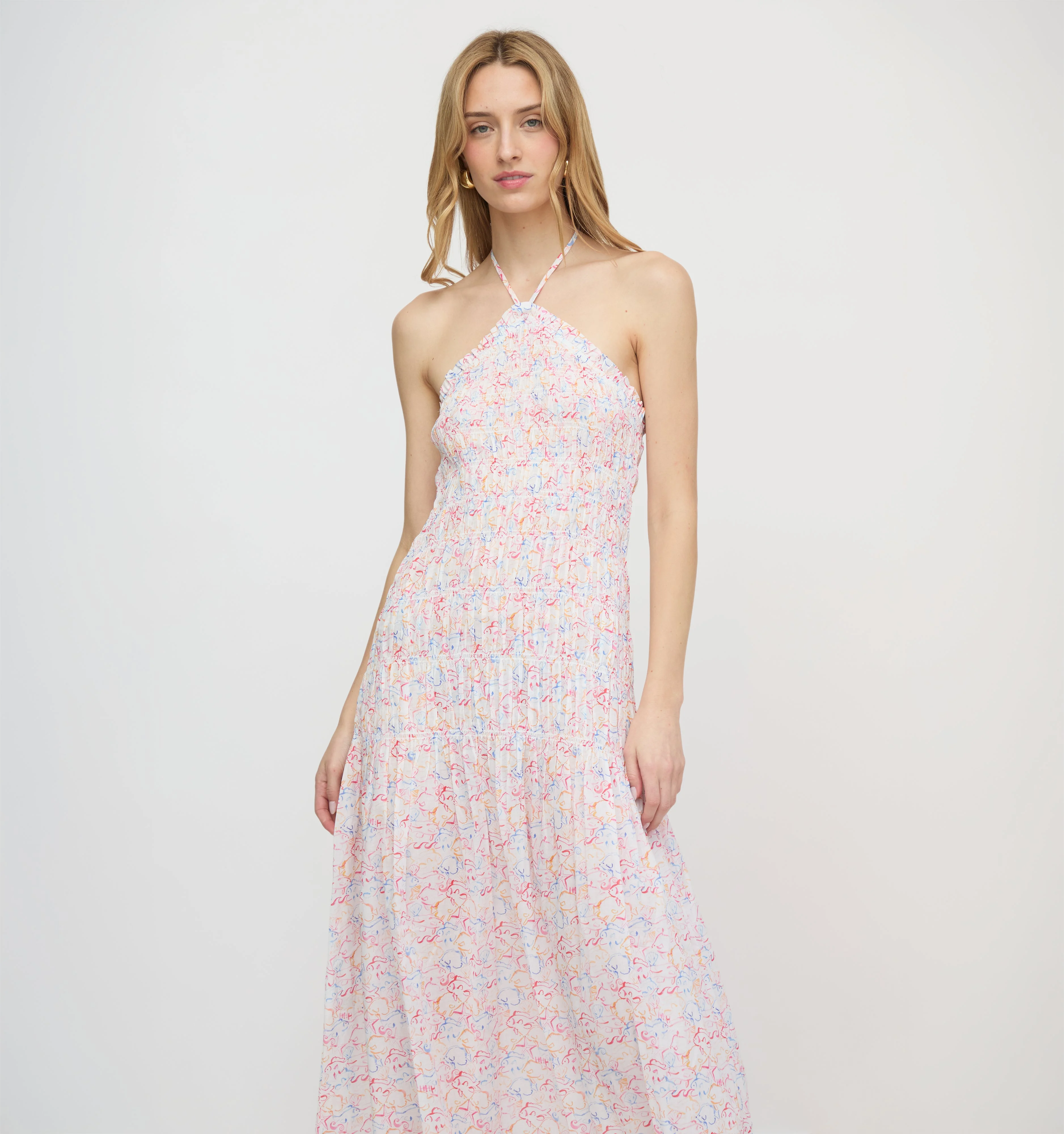 The Lenora Beach Dress - Camo Fish - 1