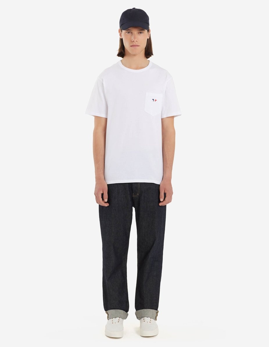 TRICOLOR FOX PATCH  CLASSIC POCKET TEE-SHIRT - 2
