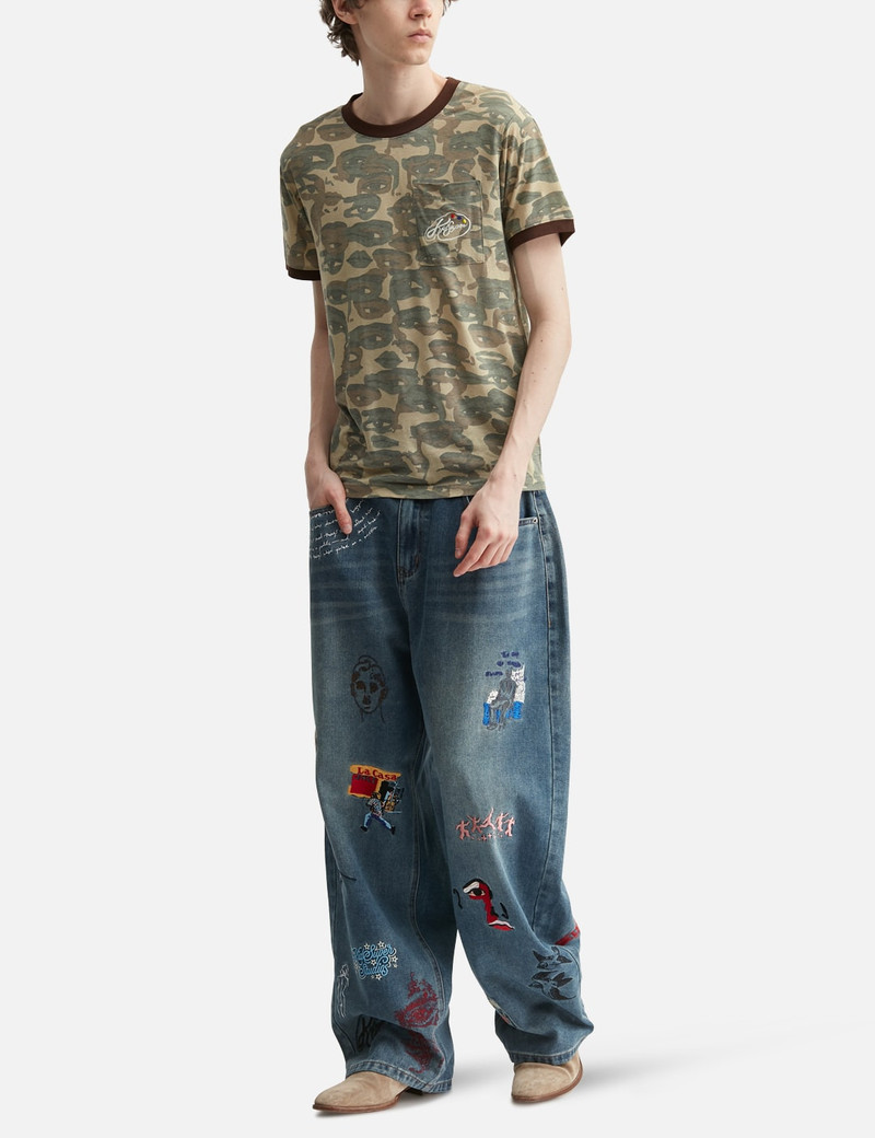 KidSuper FACE CAMO SHORT SLEEVE SHIRT outlook