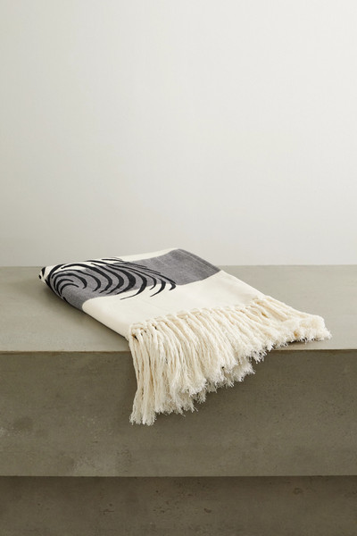 Dries Van Noten Goldie cotton-terry jacquard towel outlook