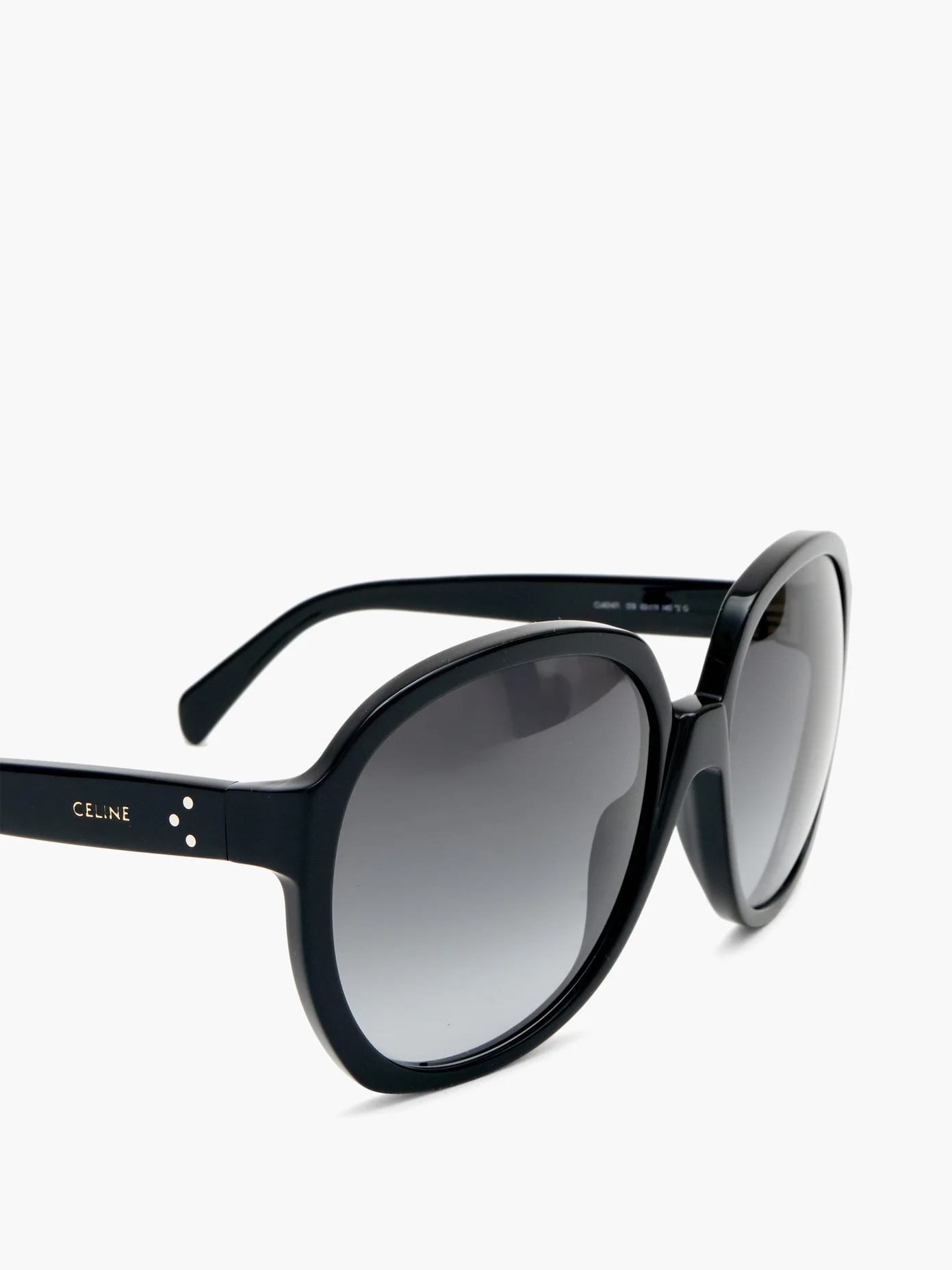 Oversized round acetate sunglasses - 2