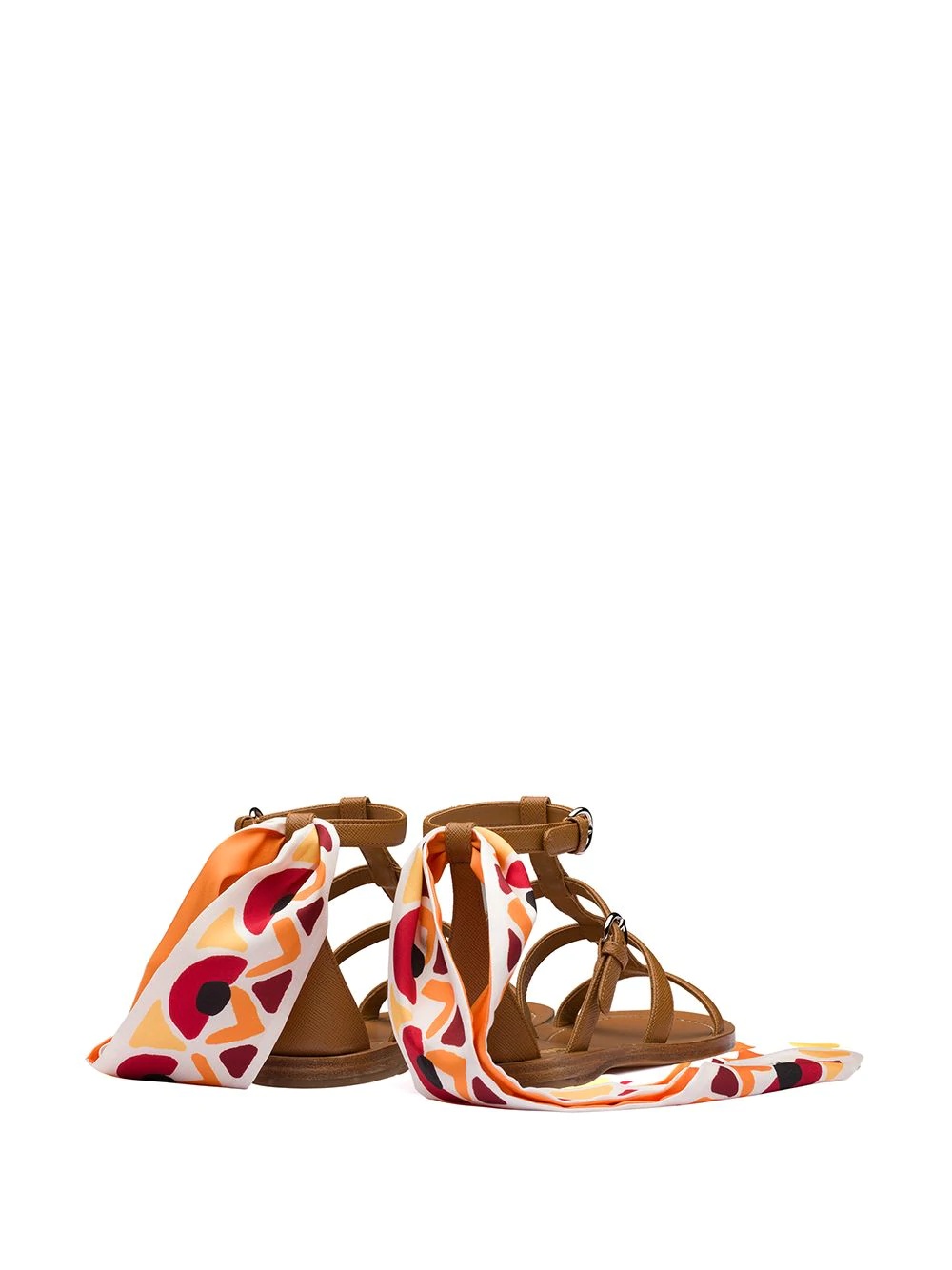 ankle scarf flat sandals - 3