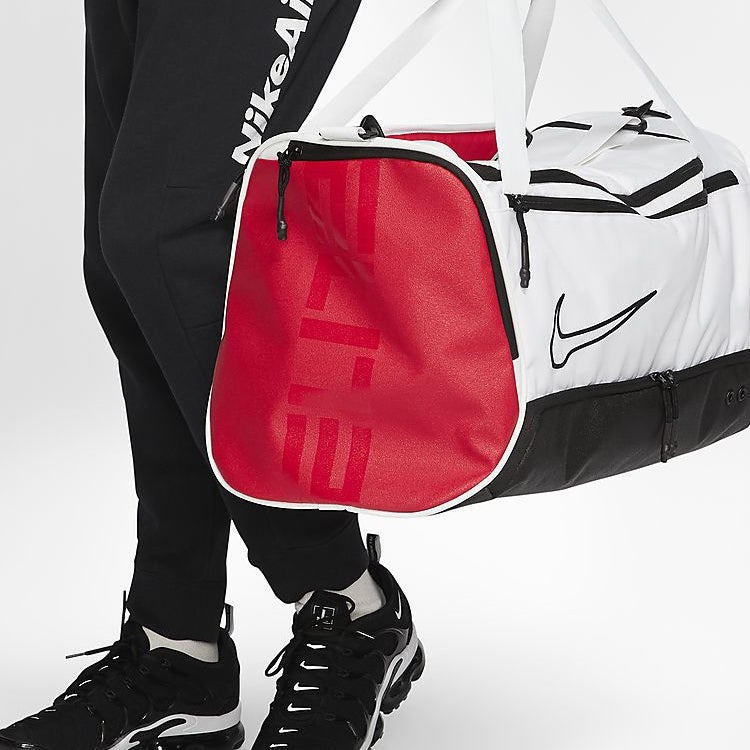 Nike Elite Basketball Duffel Bag 'White Black University Red' BA6163-100 - 6