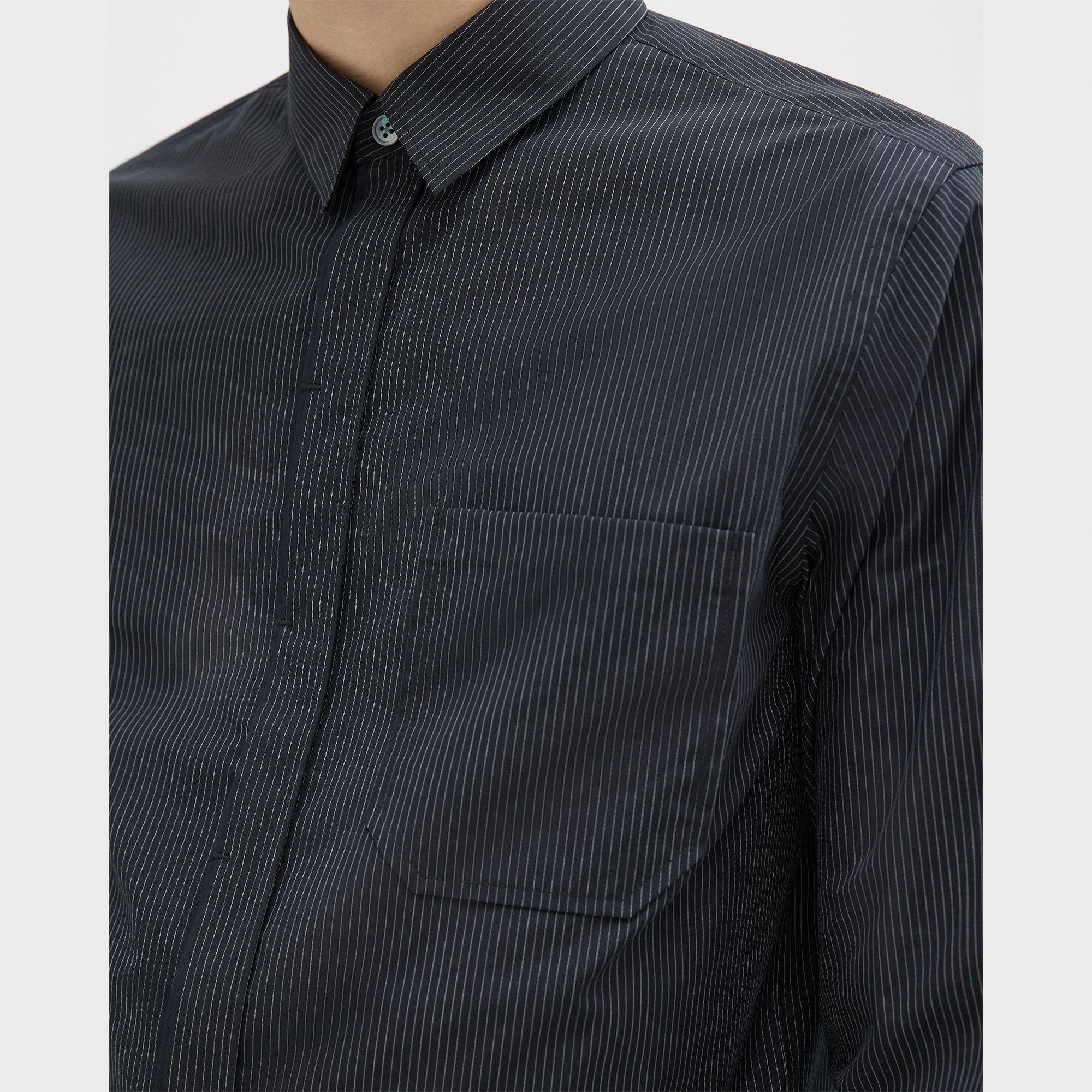 Striped Cotton-Blend Shirt - 5