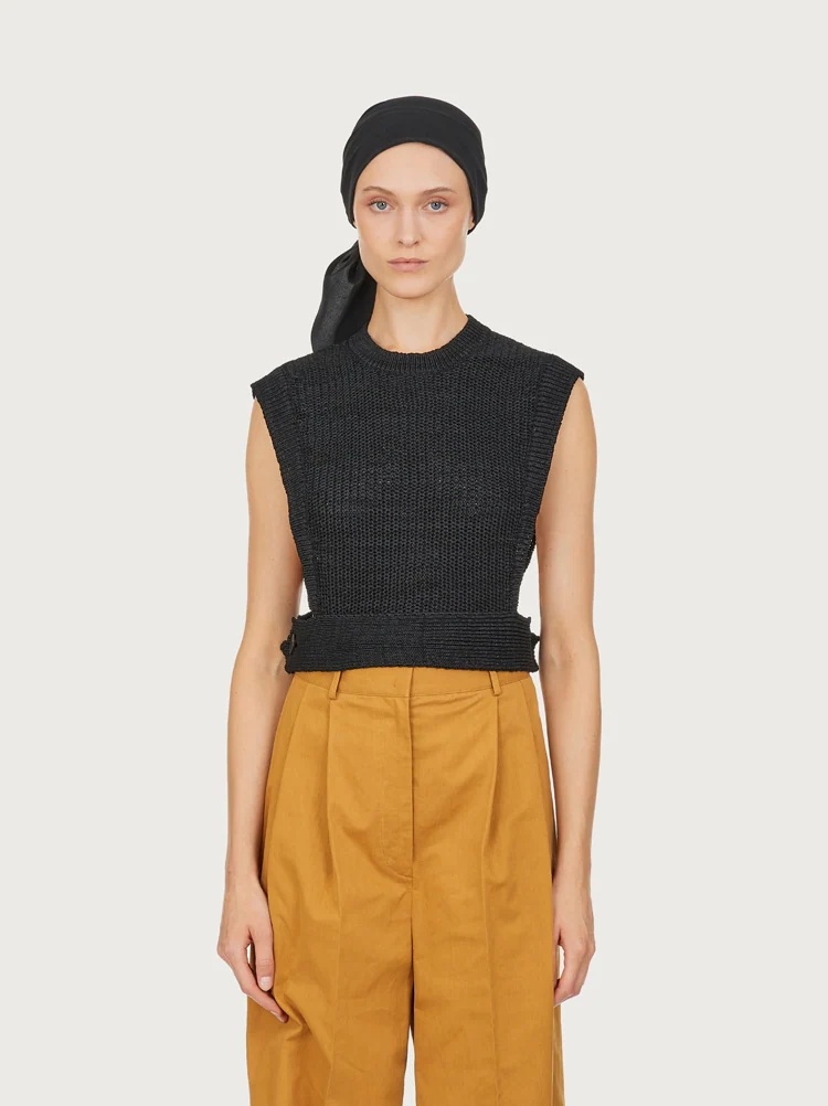 MICRO STITCH KNITTED TOP - 2