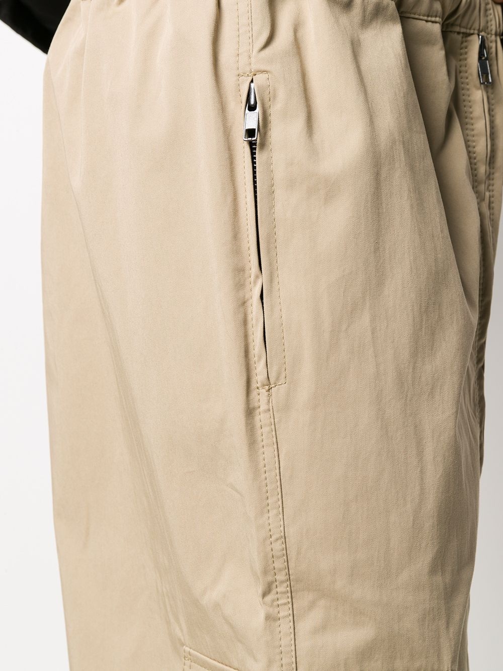 full zip multi-pocket cargo trousers - 5