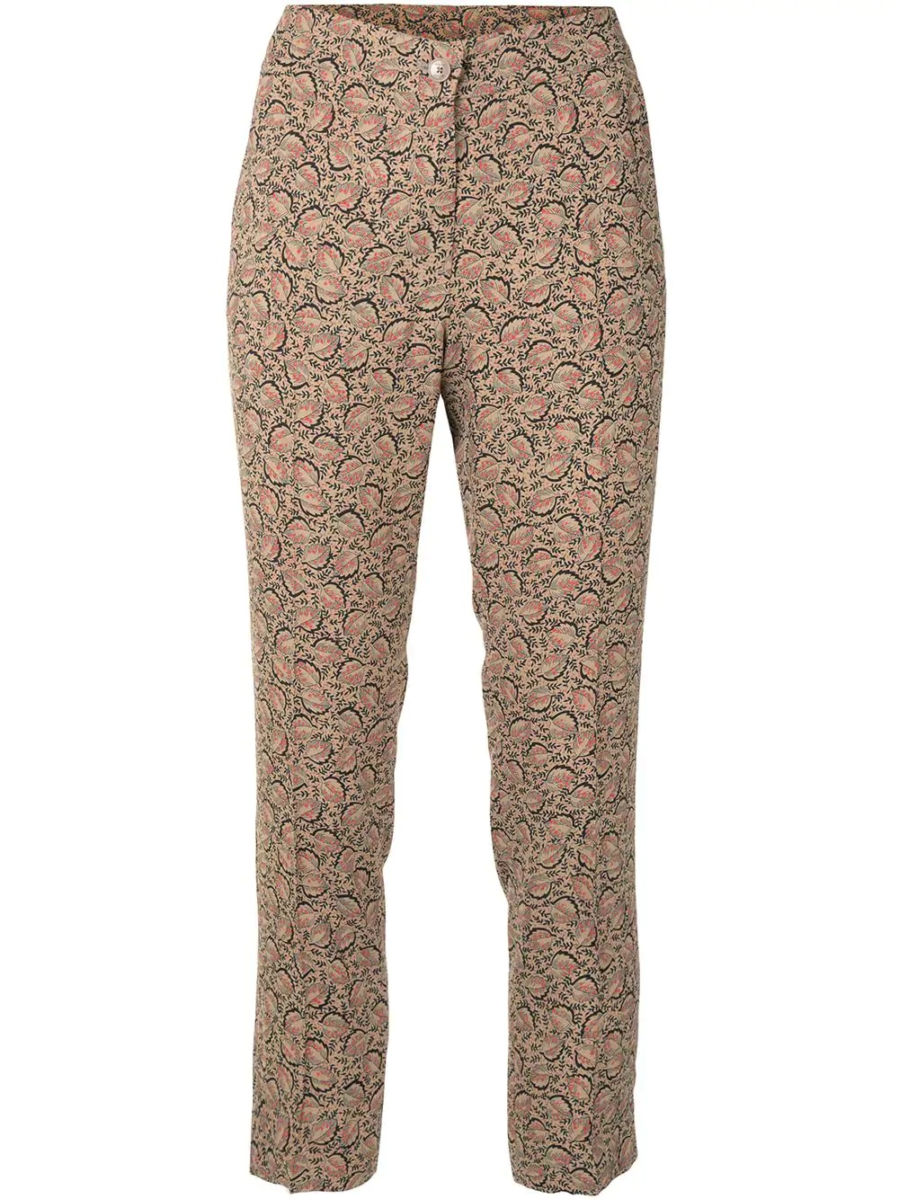 floral print slim trousers  - 1