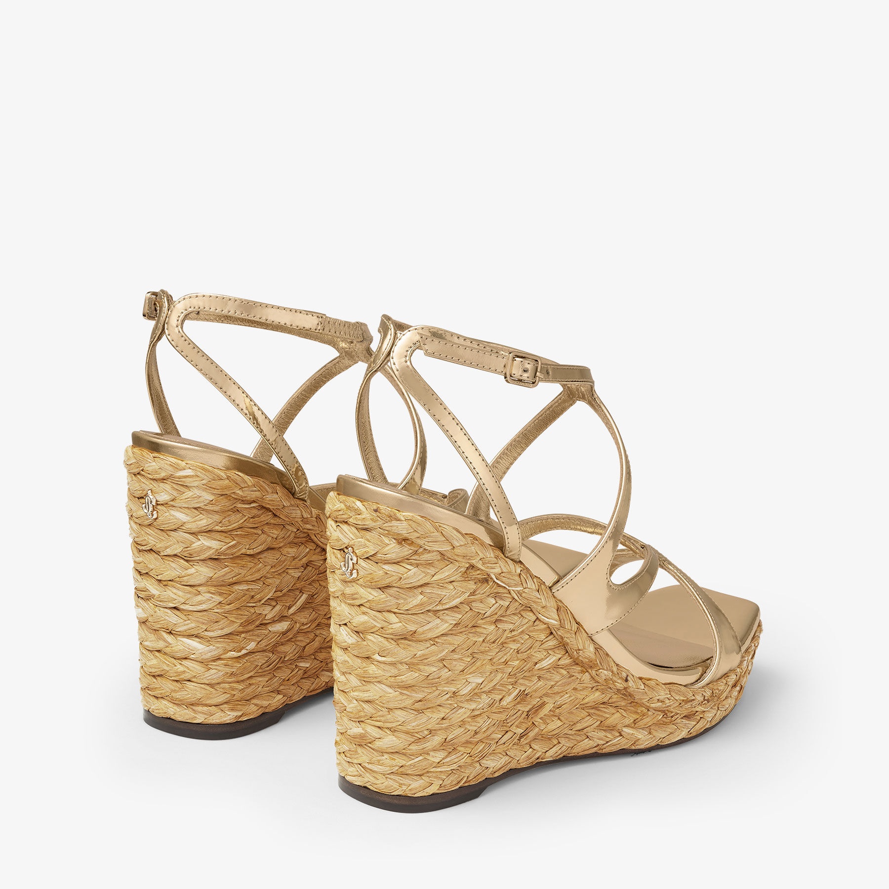 Ayla 110
Gold Metallic Leather Wedge - 6