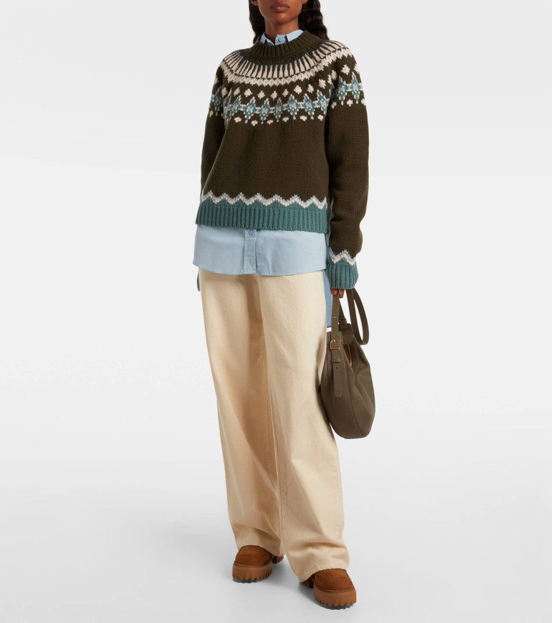 HOGAN Shearling-lined leather ankle boots outlook