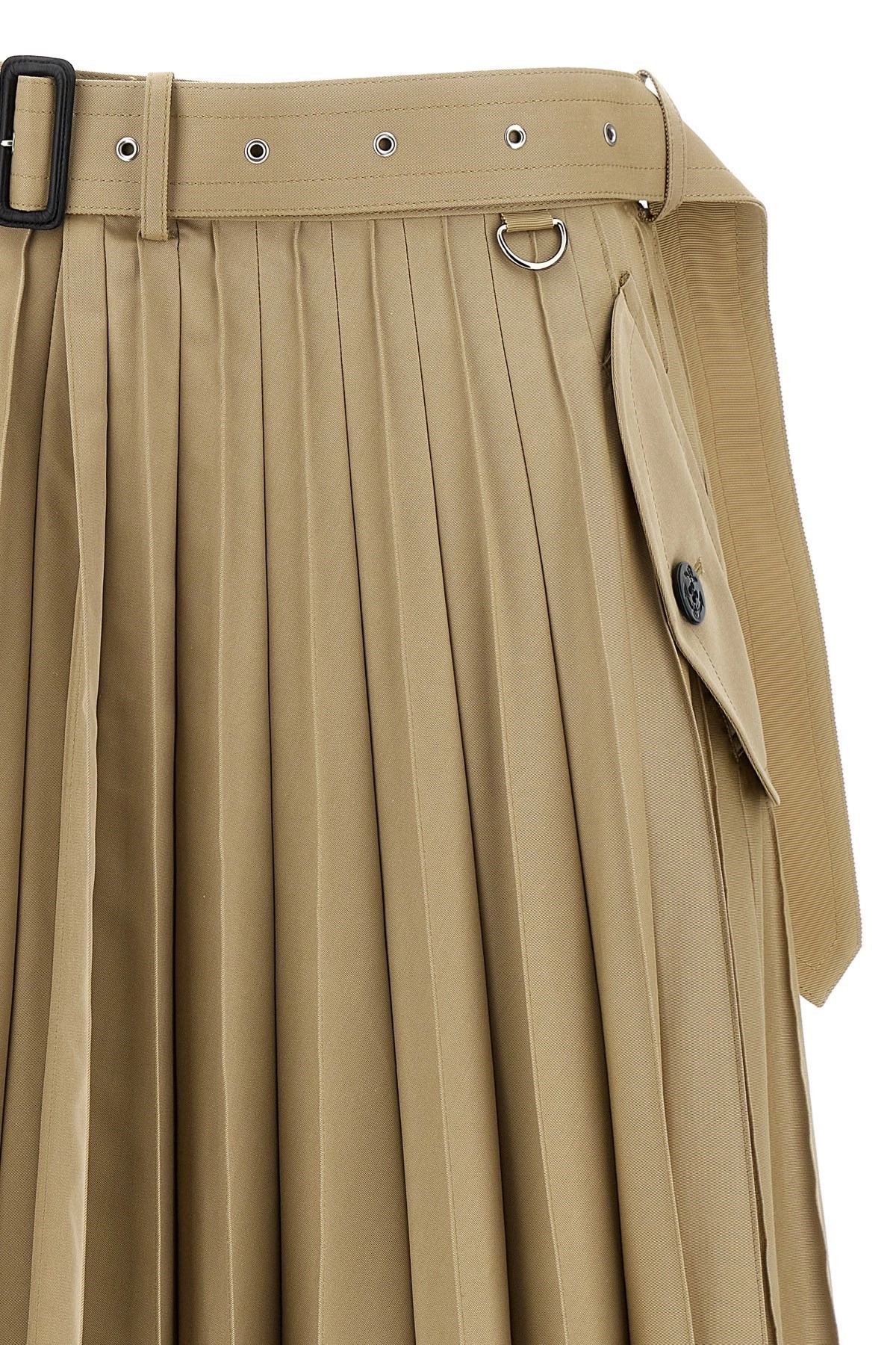 Long pleated skirt - 4