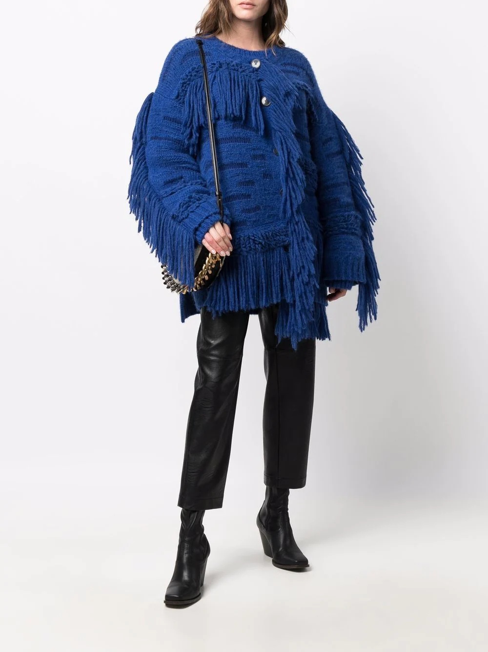 oversized fringed jumper - 2