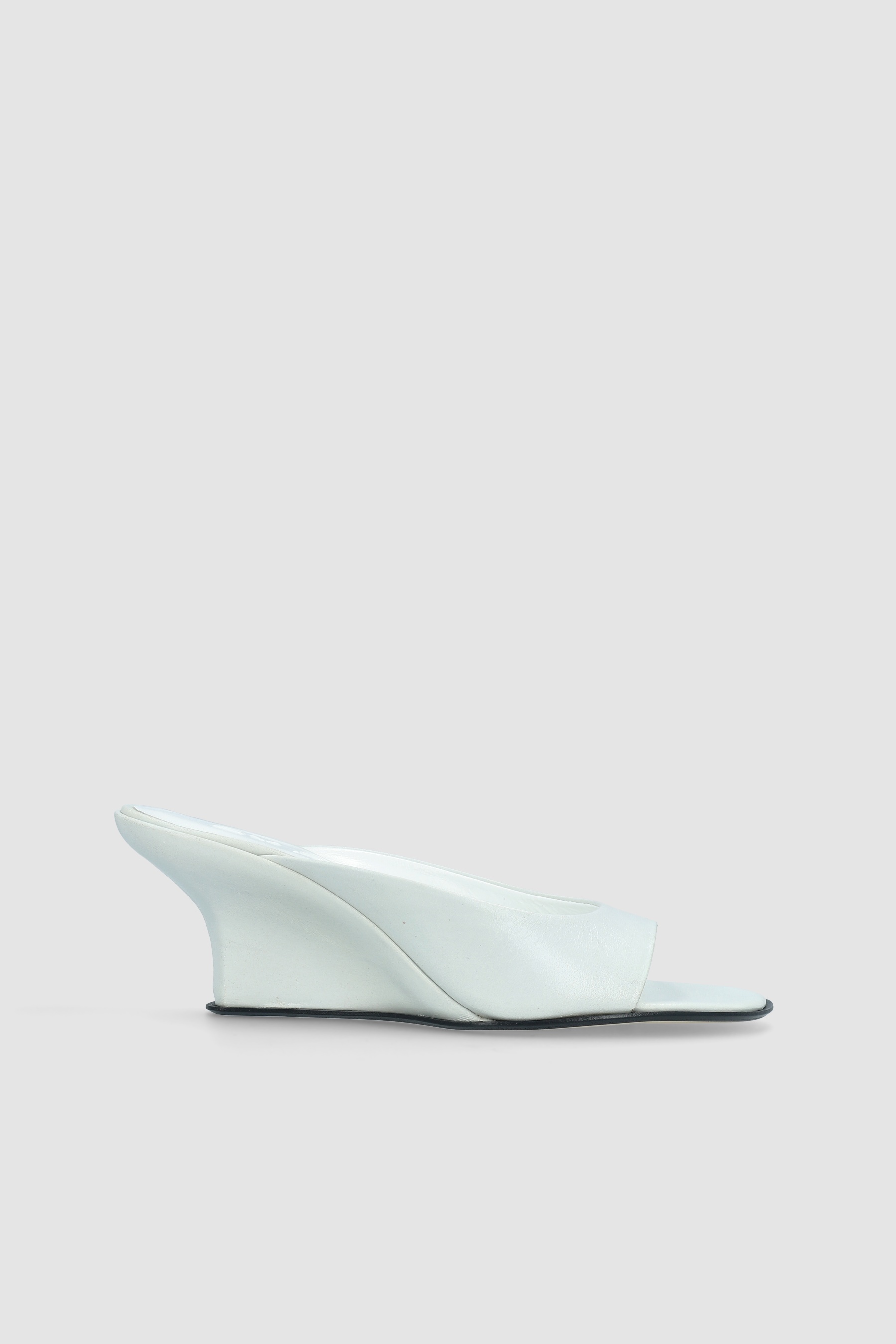 CAROO BURRATA CREASED CALF LEATHER MULE - 1