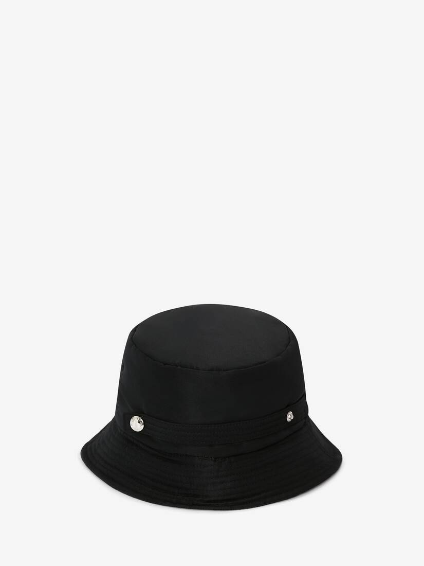 Women's Padded Bucket Hat in Black - 2