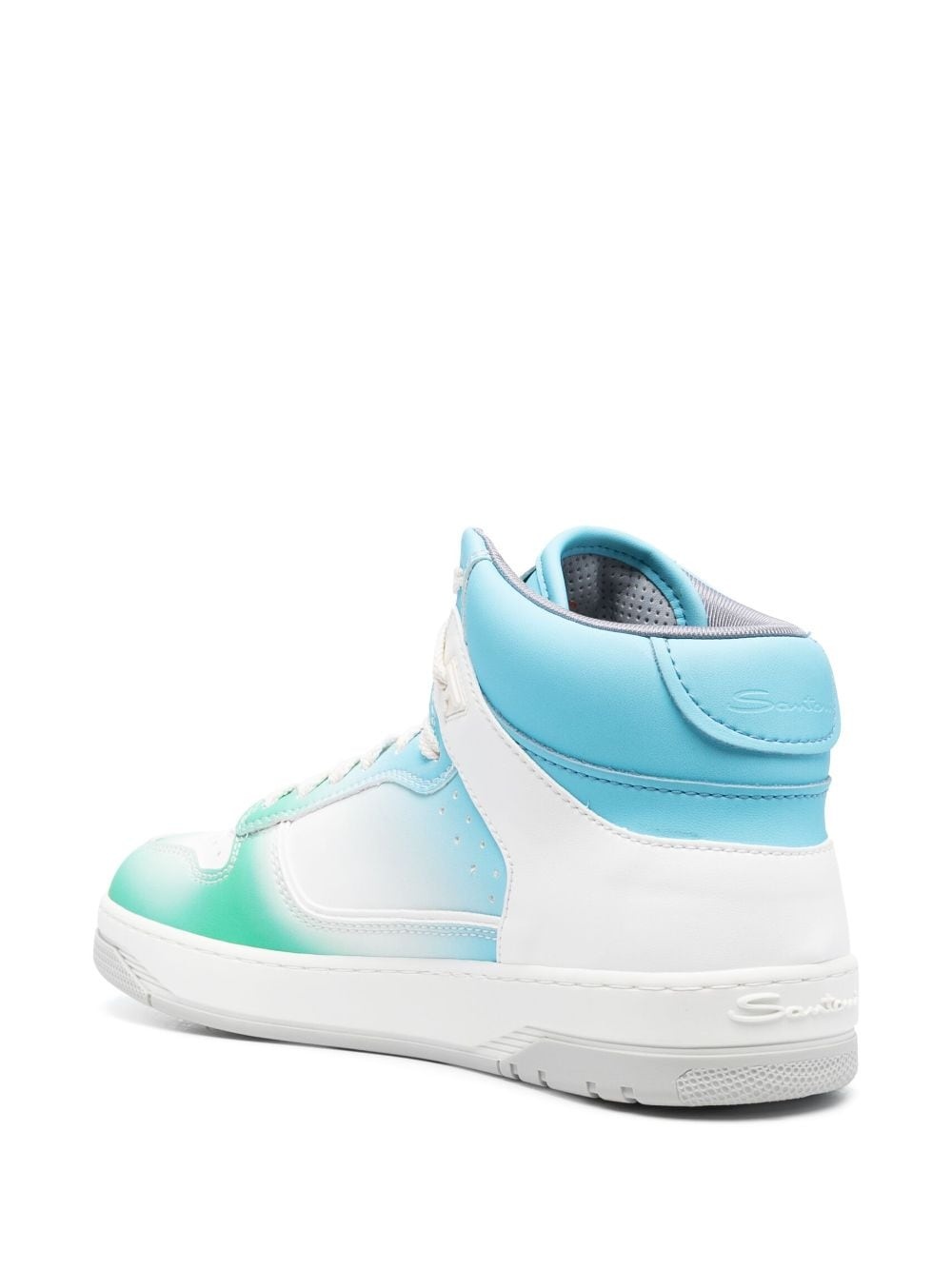 logo-print hi-top sneakers - 3