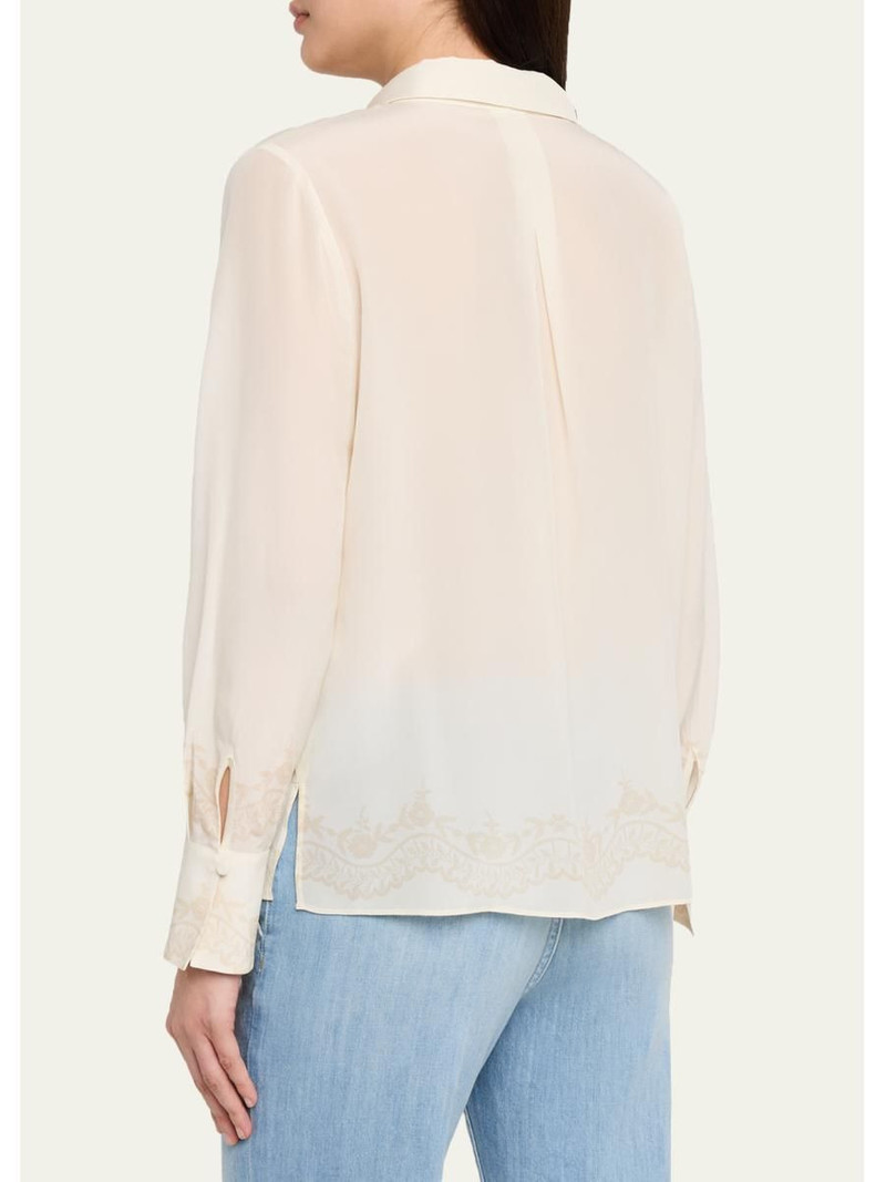 Serena Floral-Print Silk Blouse 3