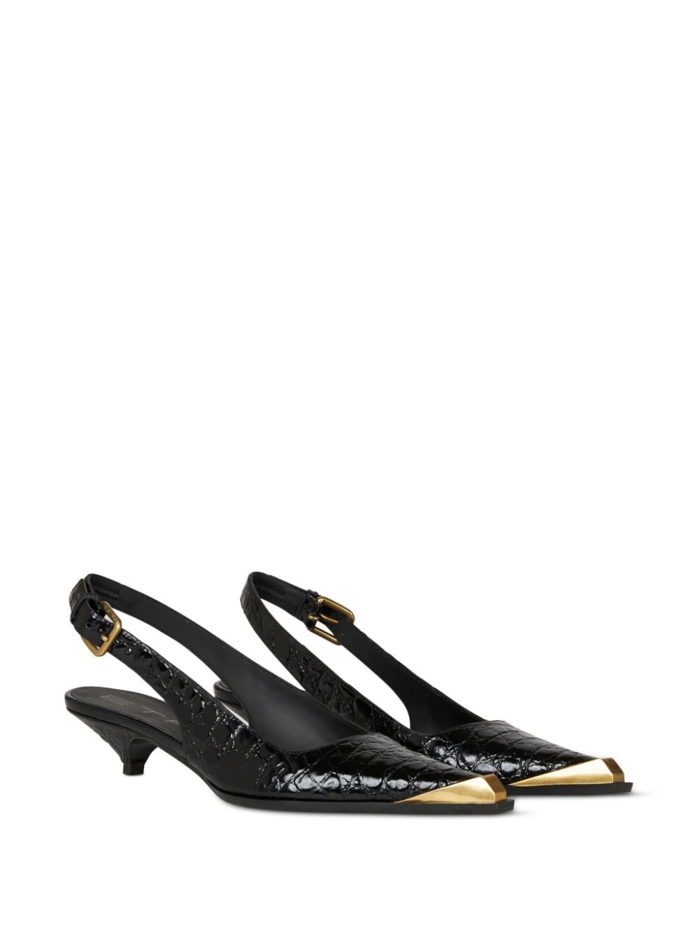 crocodile-embossed pumps - 2