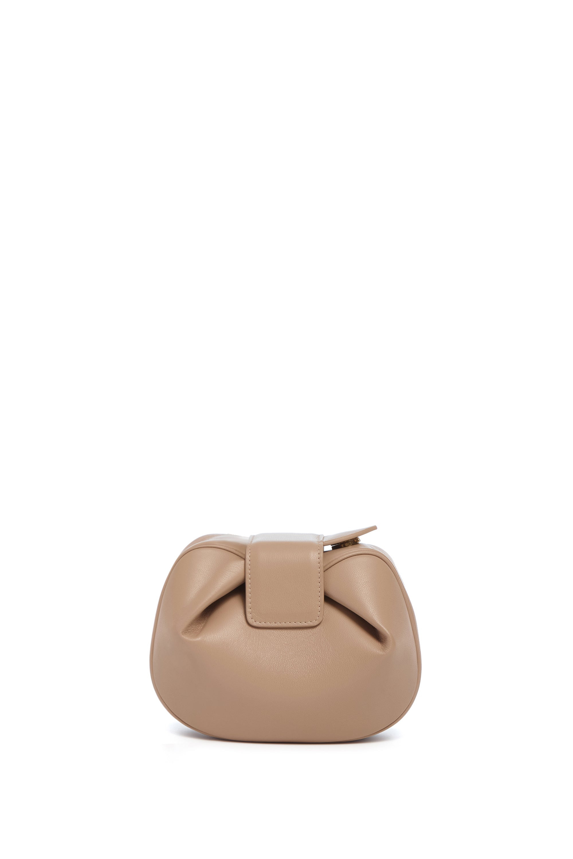 Soft Demi Clutch in Nude Nappa Leather - 2