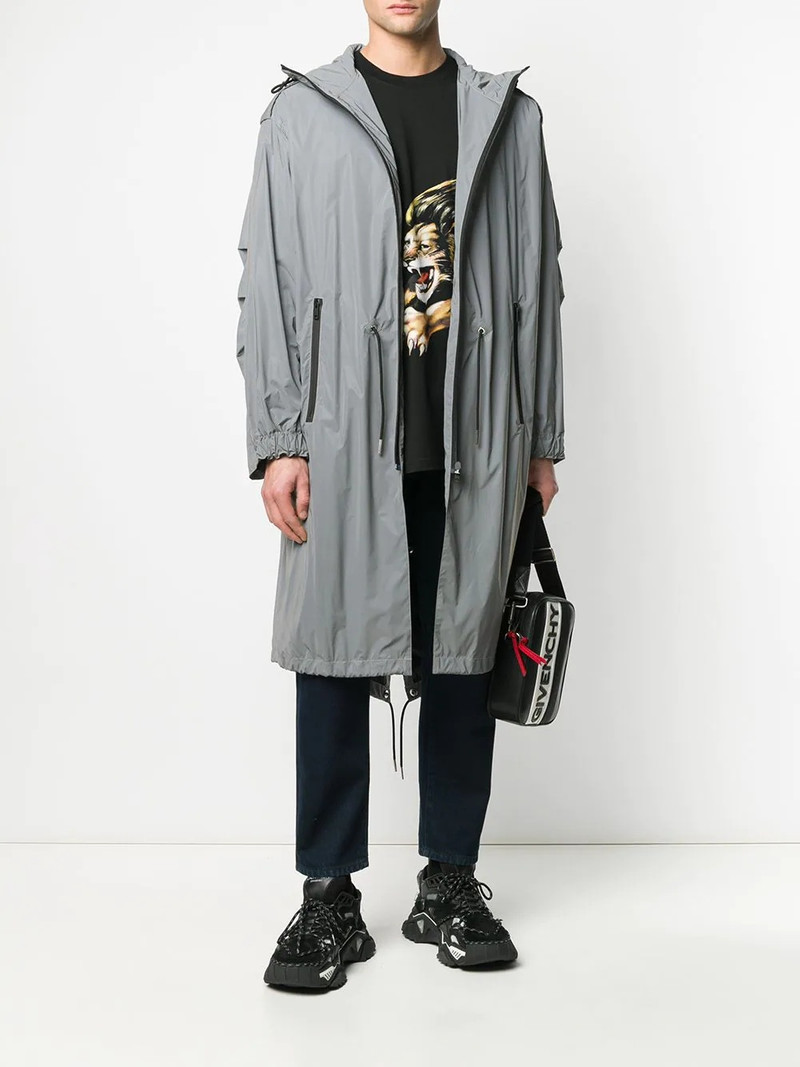 Givenchy hooded drawstring-waist parka outlook