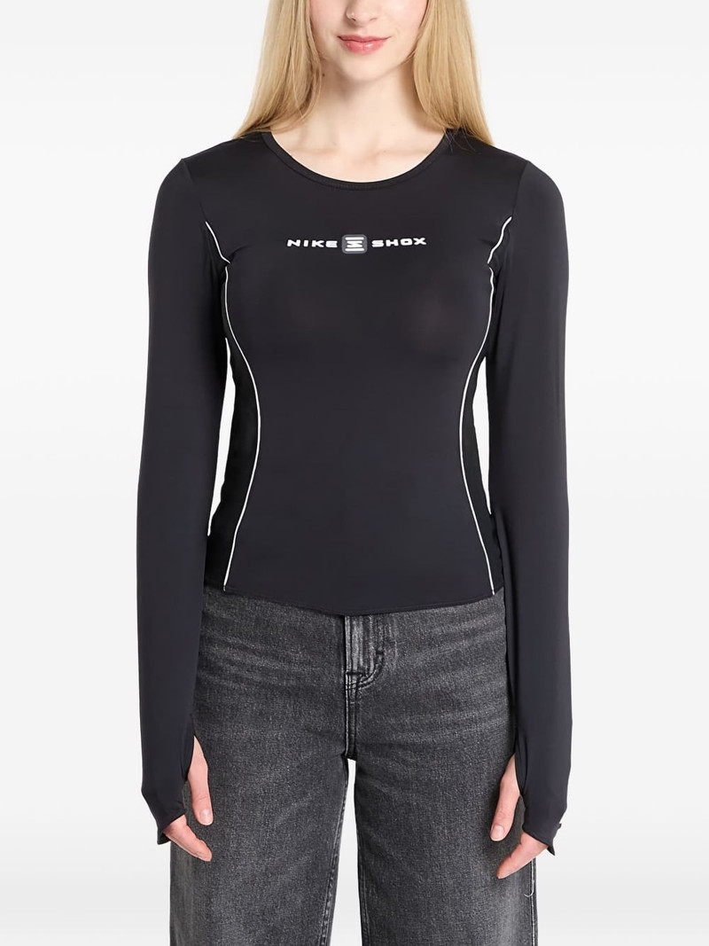 long-sleeved logo T-shirt 1