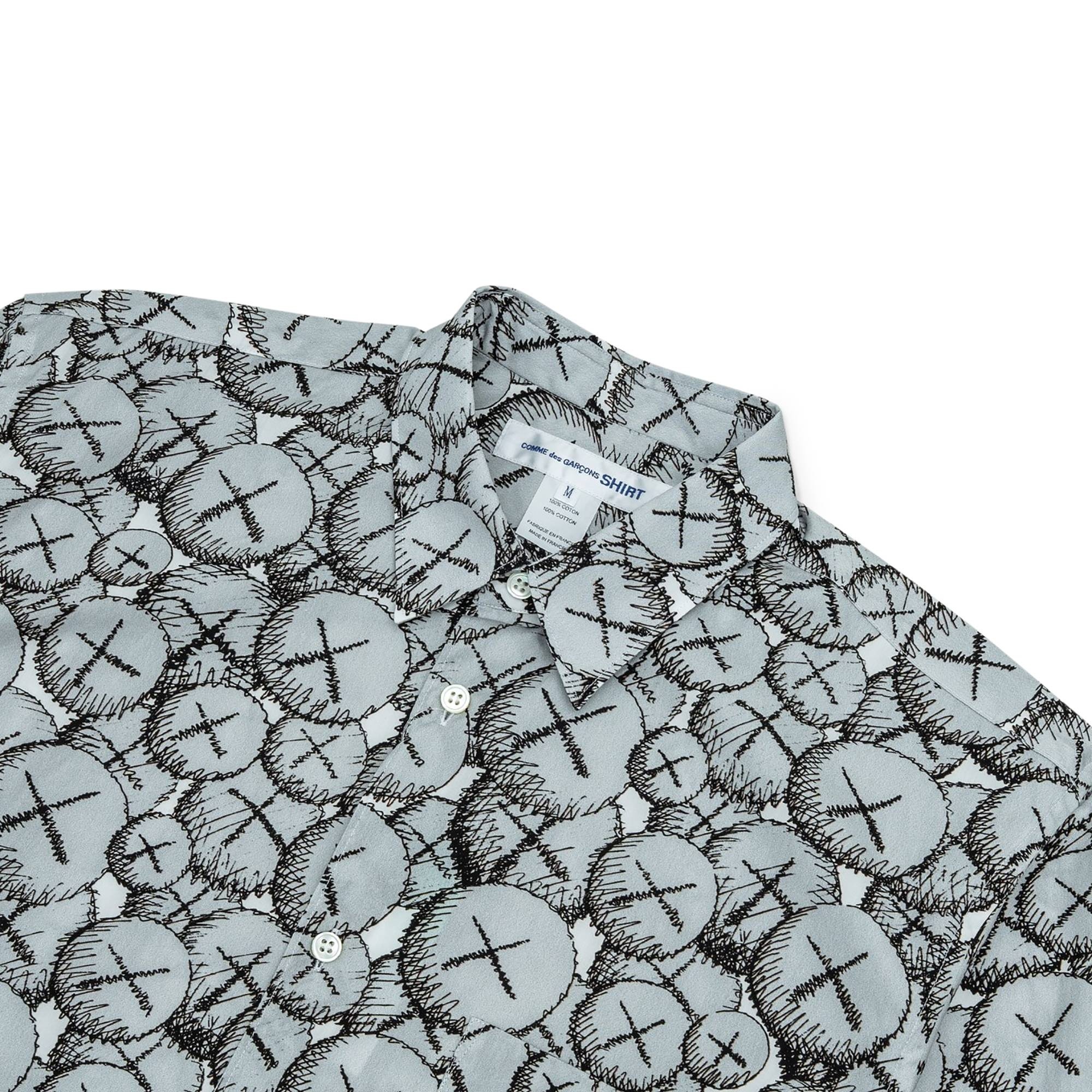 Comme des Garçons SHIRT x KAWS Classic Printed Shirt Print D 'Grey' - 3