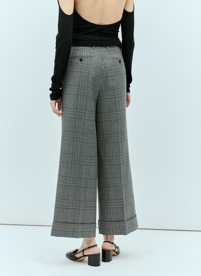 GUCCI Prince Of Wales Check Tailored Pants outlook