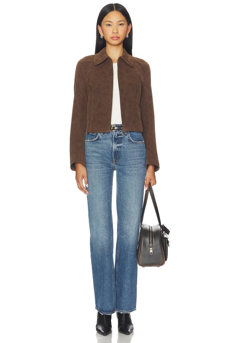 x We The Free River Faux Suede Jacket In Double Espresso 5