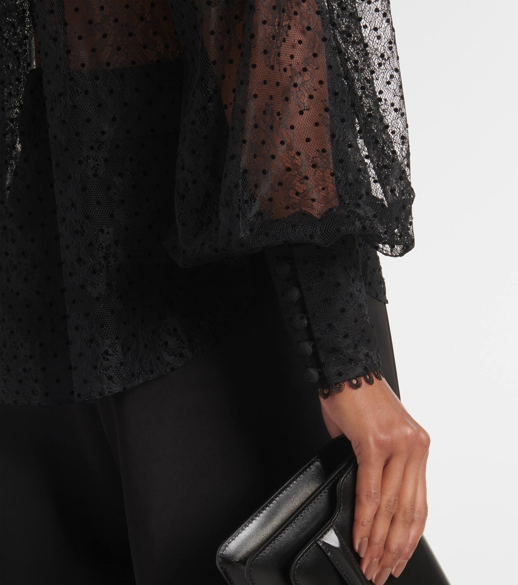 Ethel tie-neck lace blouse - 6