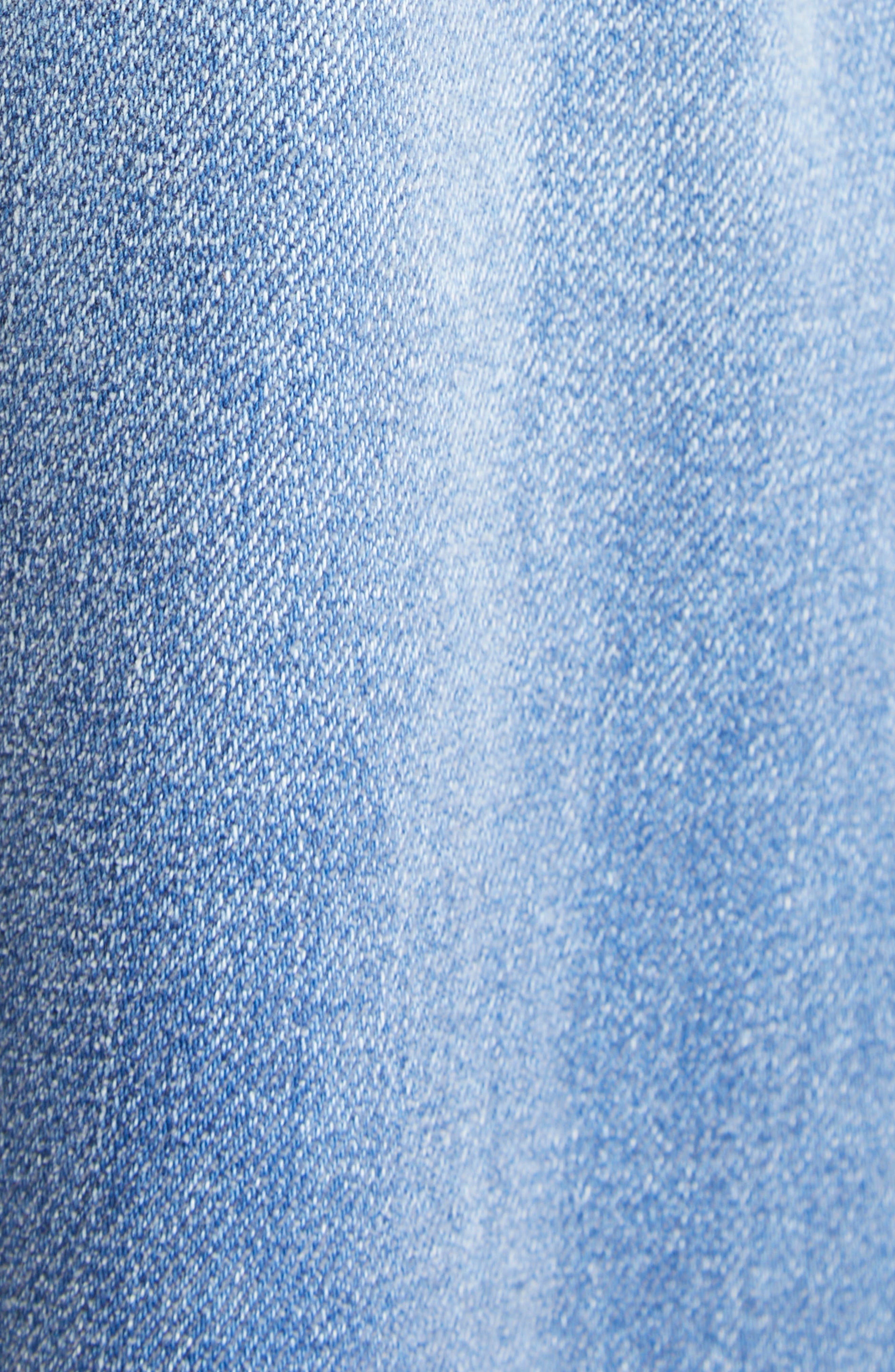 Alexander Wang Elastic Waist Brushed Denim Sweatpants in Washed Light Blue at Nordstrom - 7