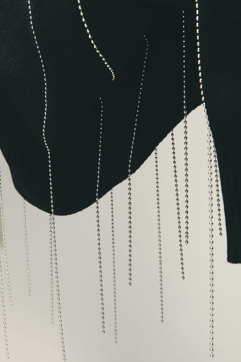 Chalk Stripe Knit Pullover 6