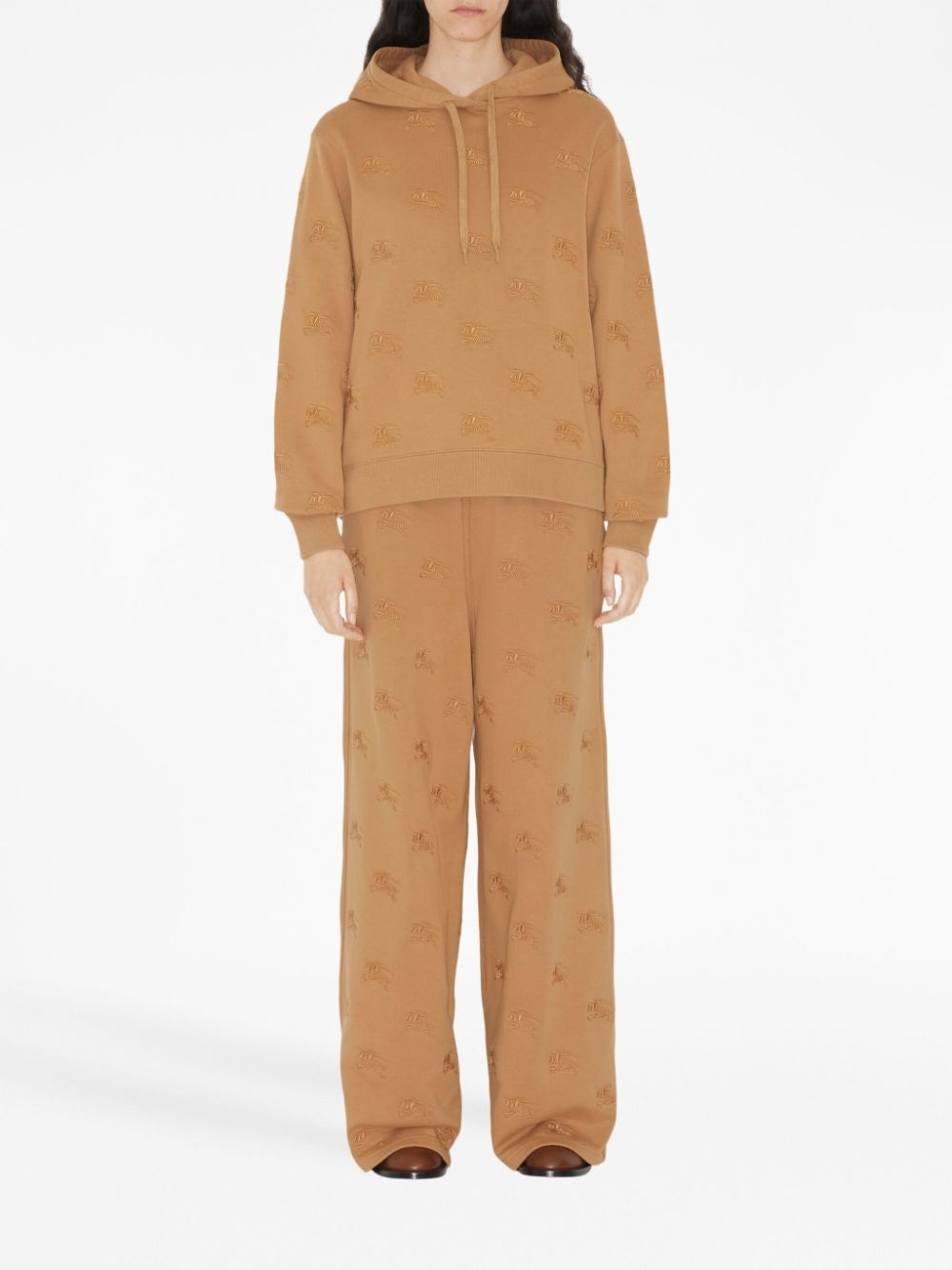 EKD-embroidered cotton track pants - 2