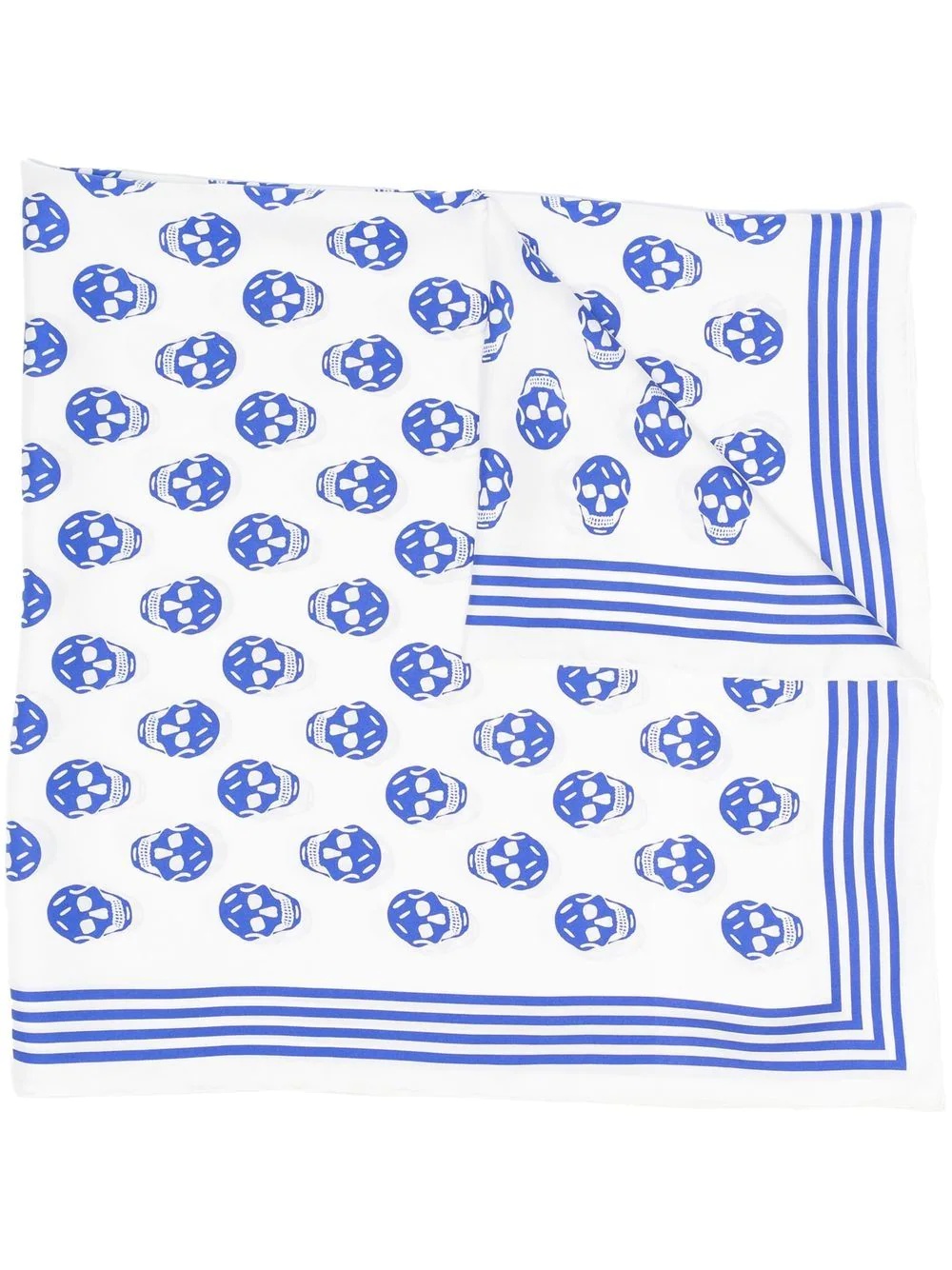 skull-print silk scarf - 1