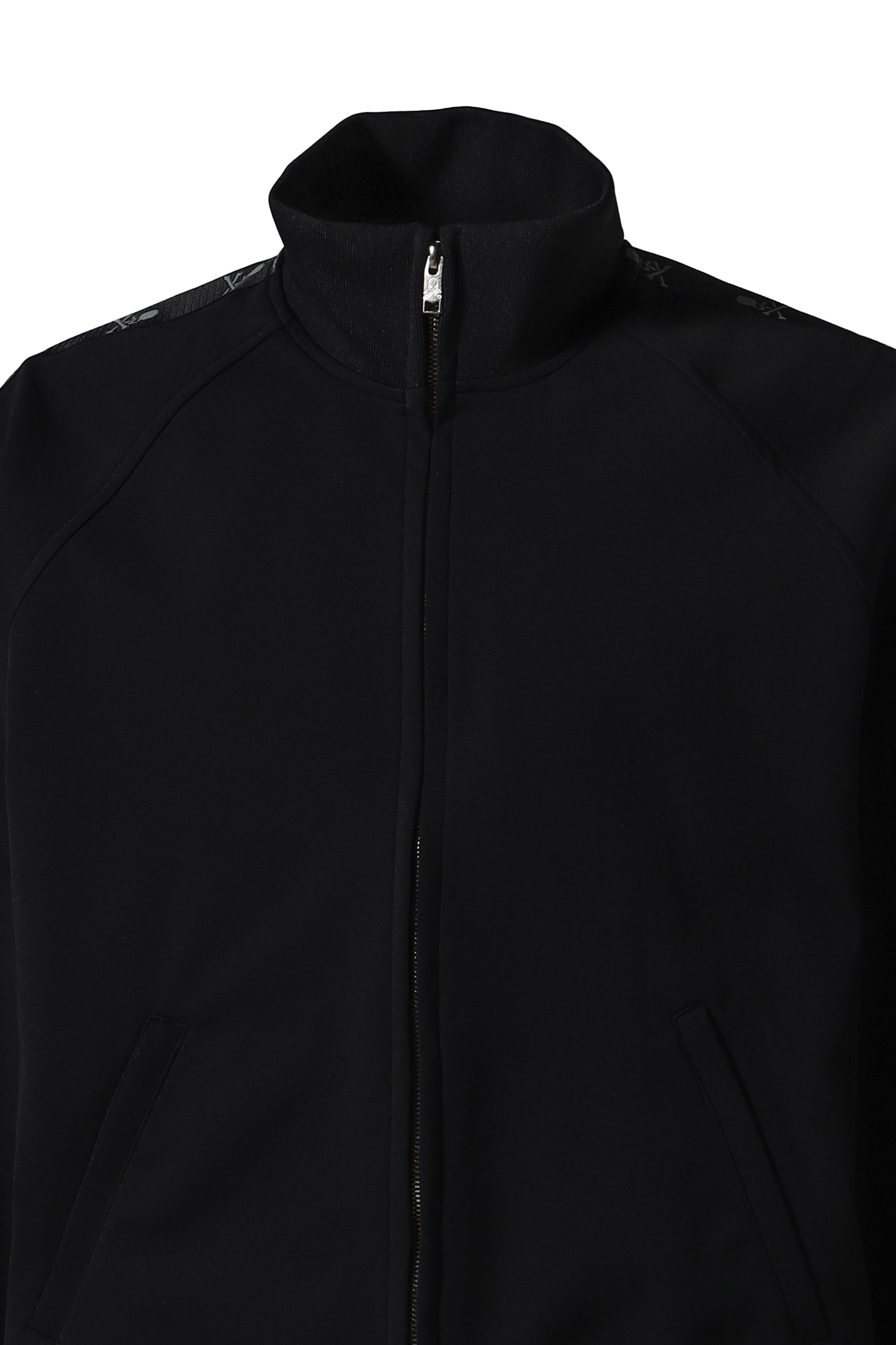 SKULL TAPE JERSEY TRACK JACKET / BLK - 5