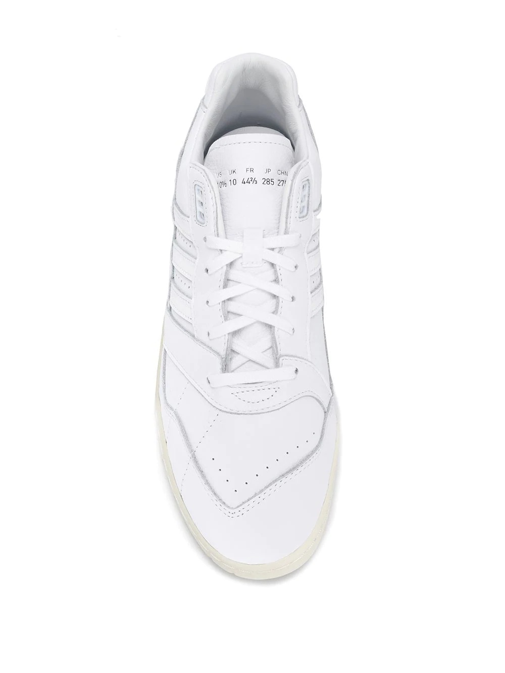 white AR leather low top sneakers - 7