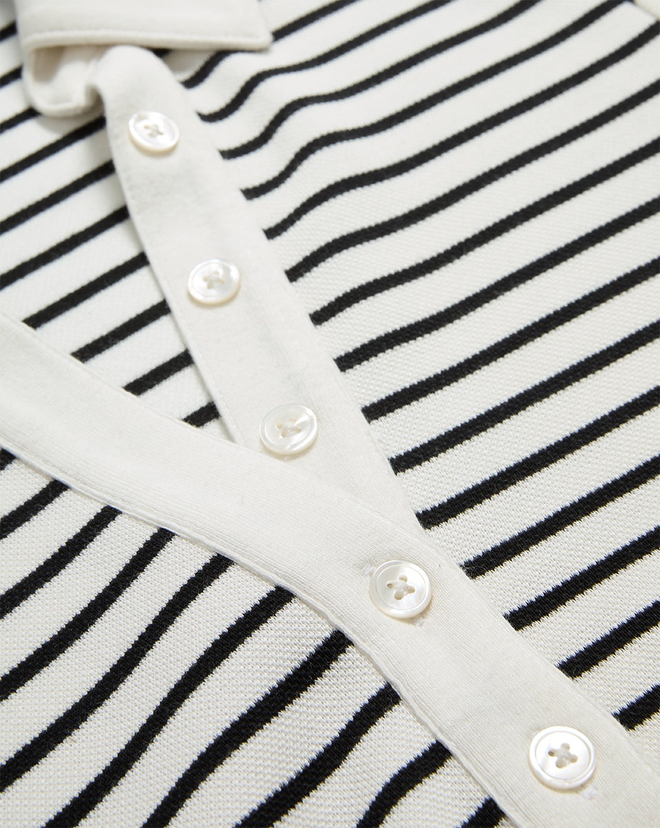 LANIER STRIPED POLO DRESS - 6