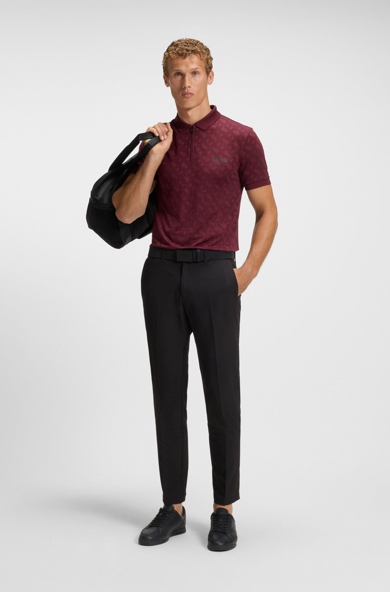 BOSS LEATHER TRAINERS WITH EMBOSSED LOGO outlook