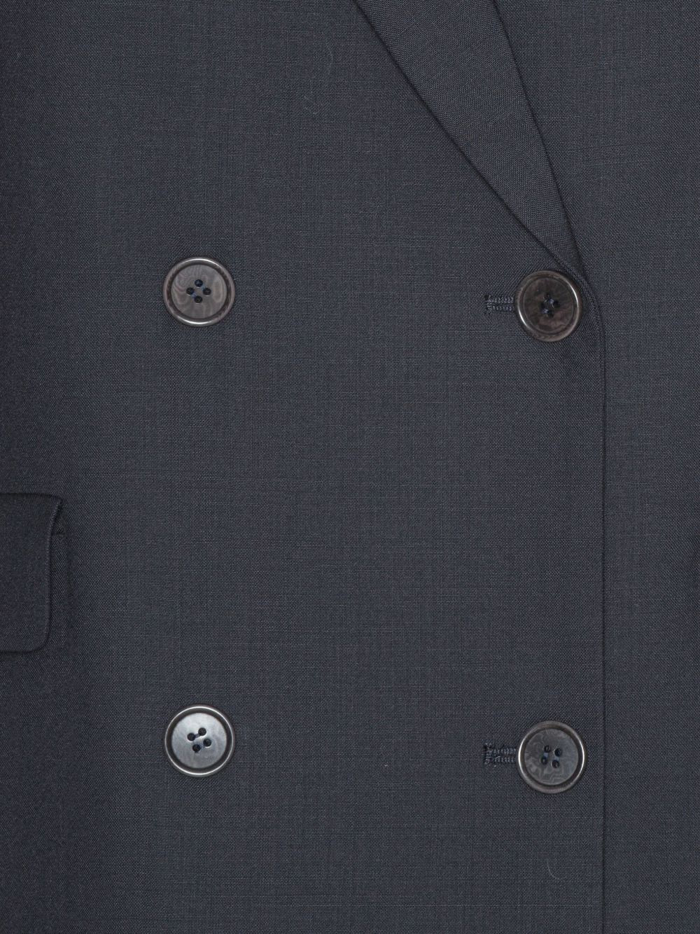 embroidered-detail double-breasted blazer - 3