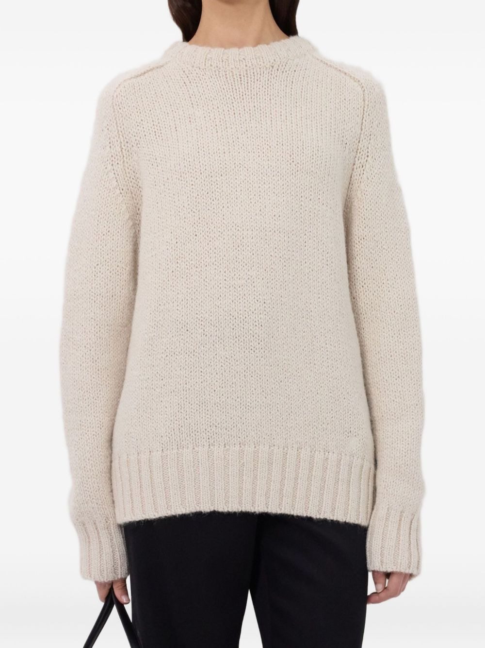 ribbed crew-neck sweater - 2