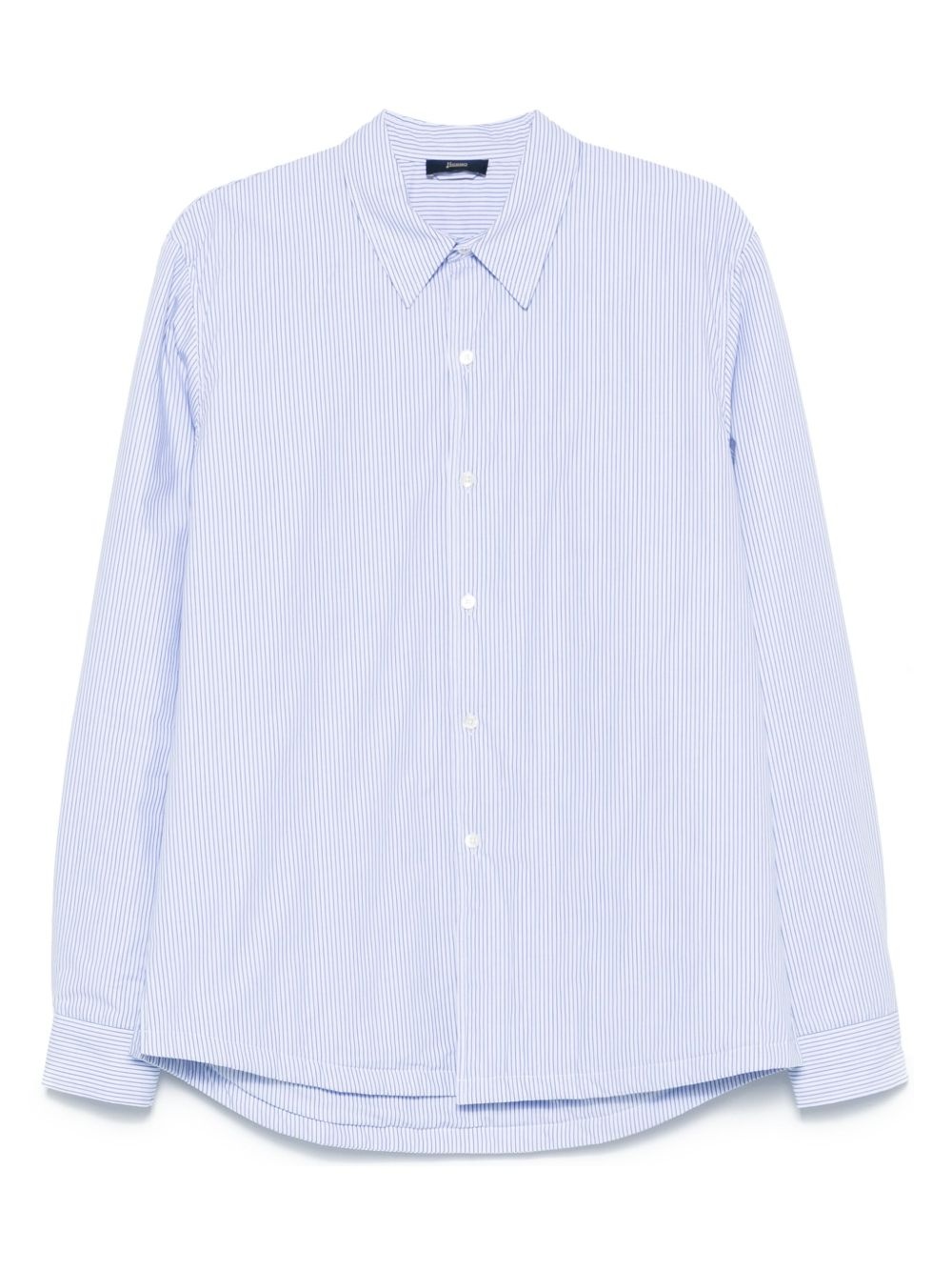 striped shirt jacket - 1
